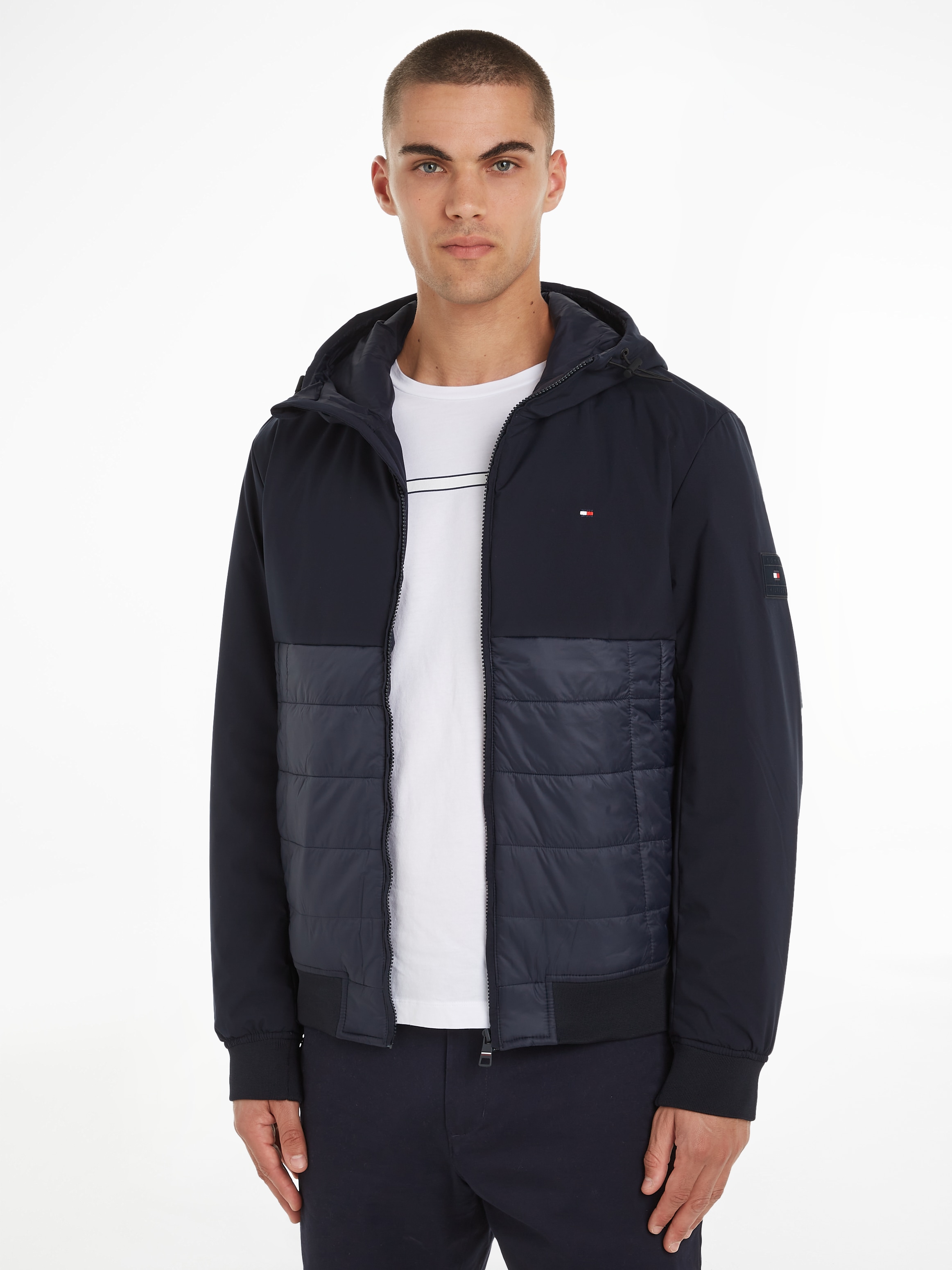 Tommy Hilfiger Steppjacke »CL MIX MEDIA BAUR JACKET« HOODED ▷ | kaufen