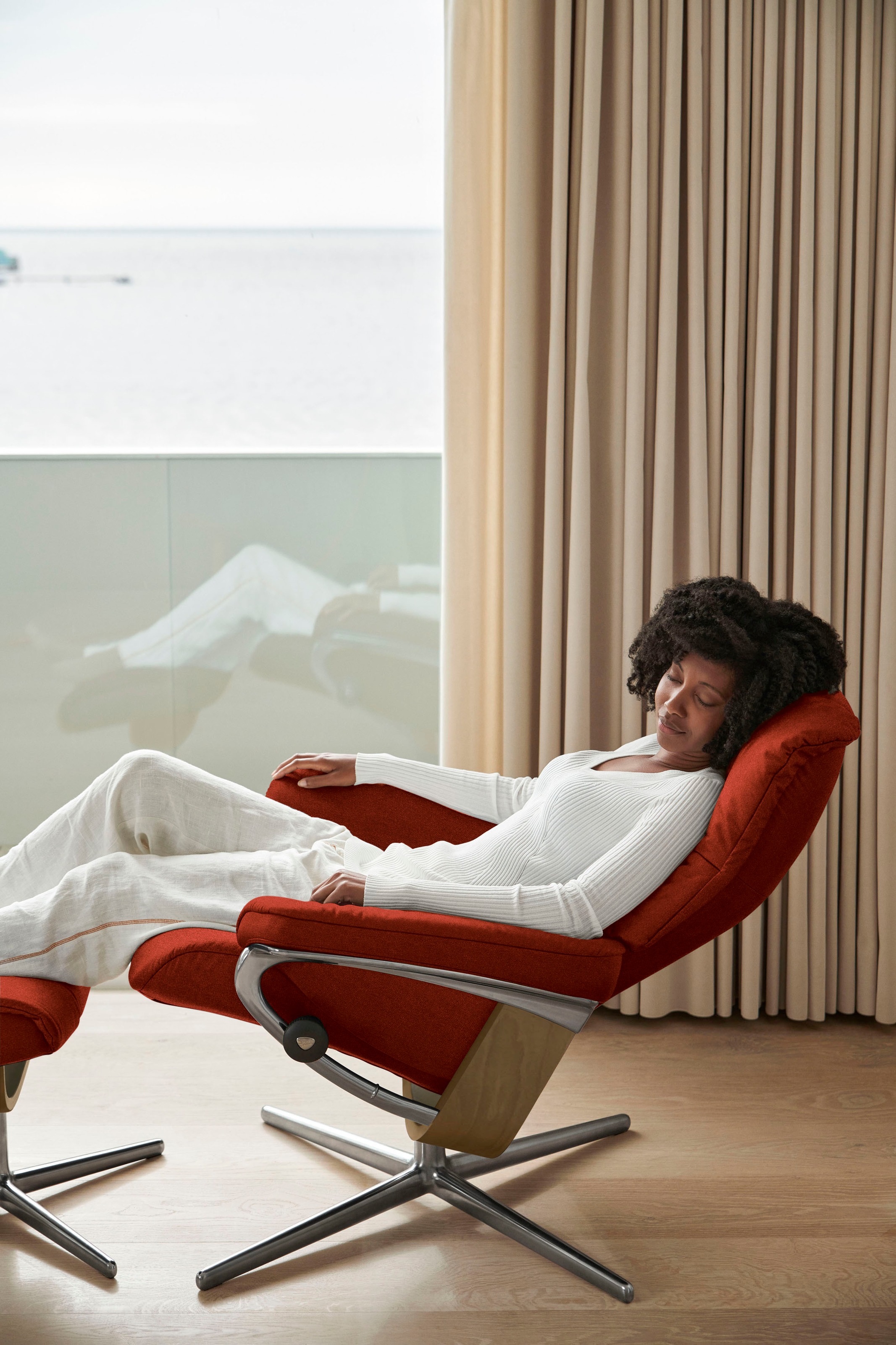 Stressless® Relaxsessel »Mayfair«, mit Cross Base, Größe S, M & L, Holzakzent Eiche