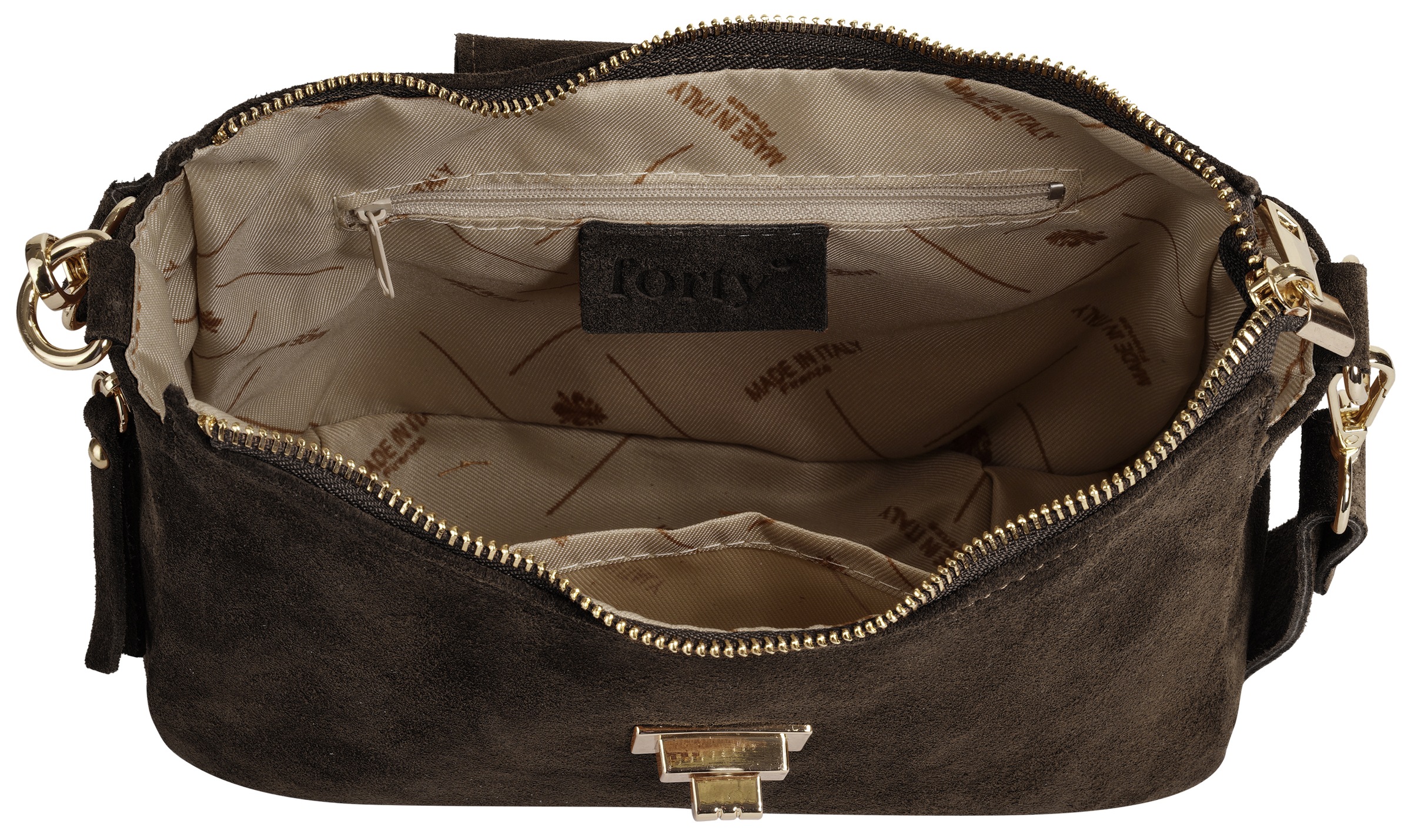 forty° Umhängetasche »FORTY° Damen SINTOIA echt Leder, Made in Italy« echt Leder, Made in Italy