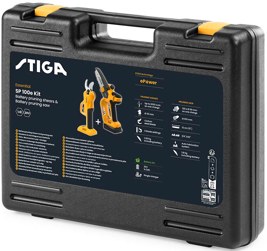 STIGA GARDEN Akku-Astschere »SC 100 + PR 100 Setkoffer« (Set, )