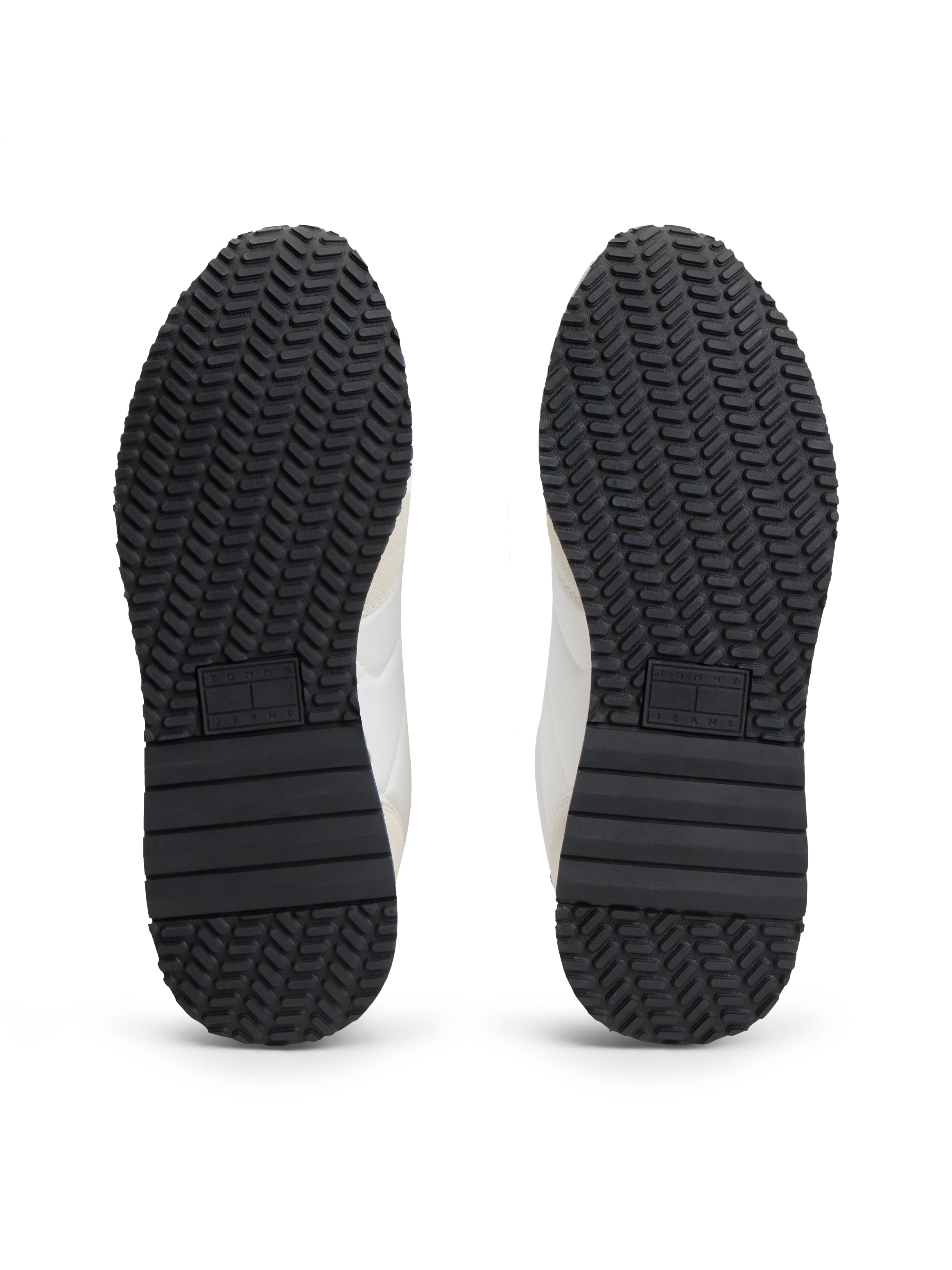 Tommy Jeans Sneaker »TJM EVA RUNNER MIX MATERIAL«  Freizeitschuh, Schnürschuh mit Logoflaggen-Prägung an der Schuhzunge