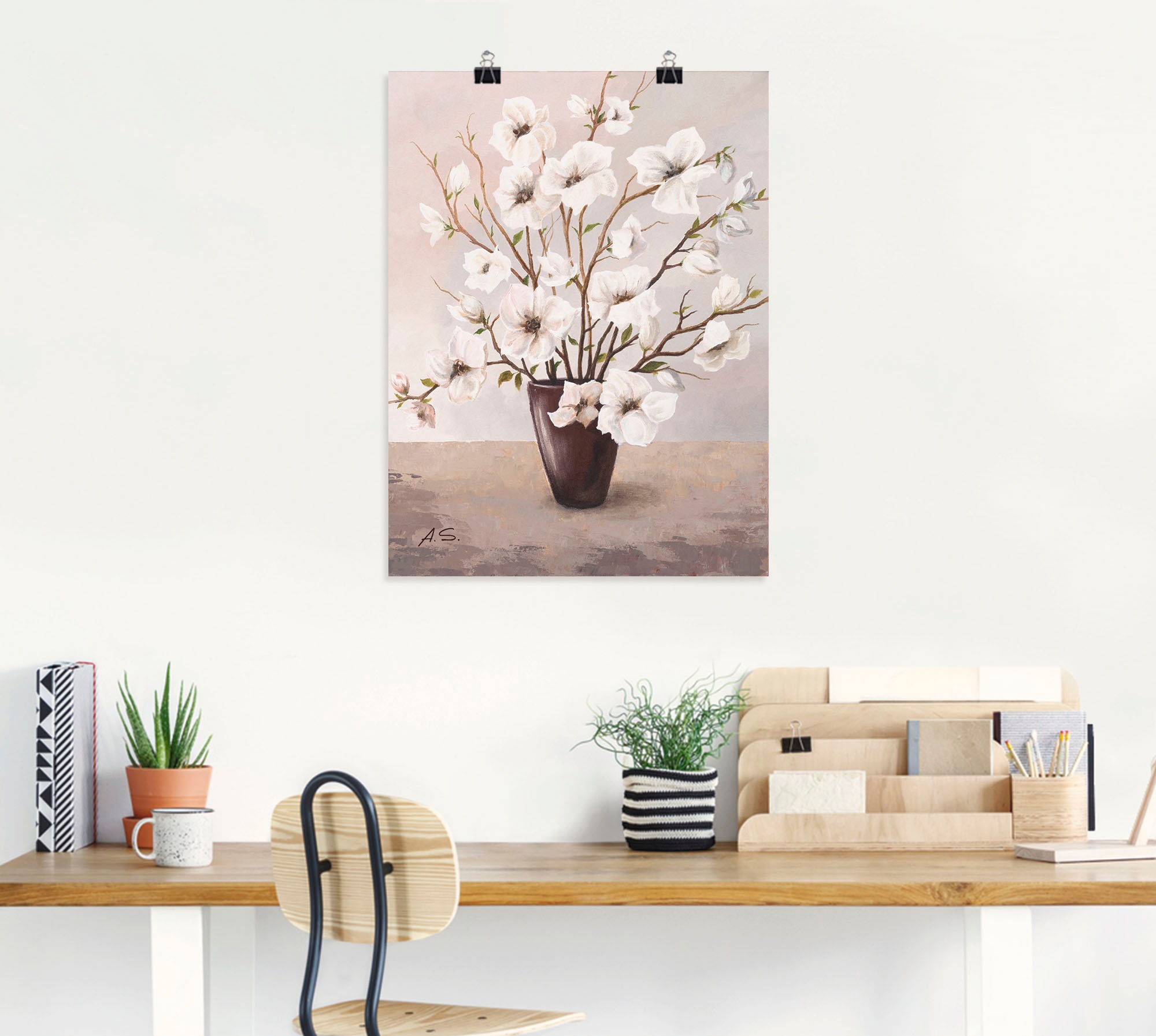 Artland Wandbild "Magnolien", Blumen, (1 St.), als Leinwandbild, Poster in günstig online kaufen