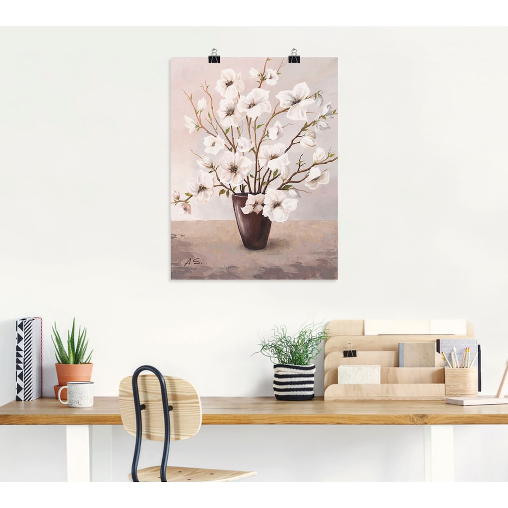 Artland Wandbild »Magnolien«, Blumen, (1 St.)