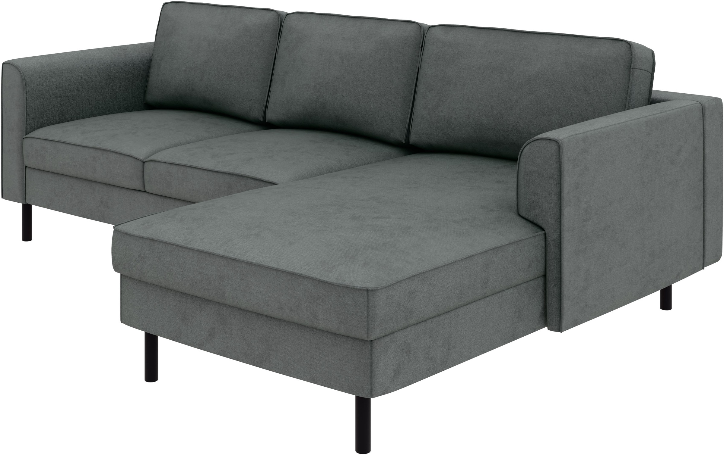 Home affaire Ecksofa »Booster Couch wahlweise mit Schlaffunktion und Bettkasten-auch in Cord«, Recamiere beidseitig montierbar, Sofa in L-Form, 232 cm