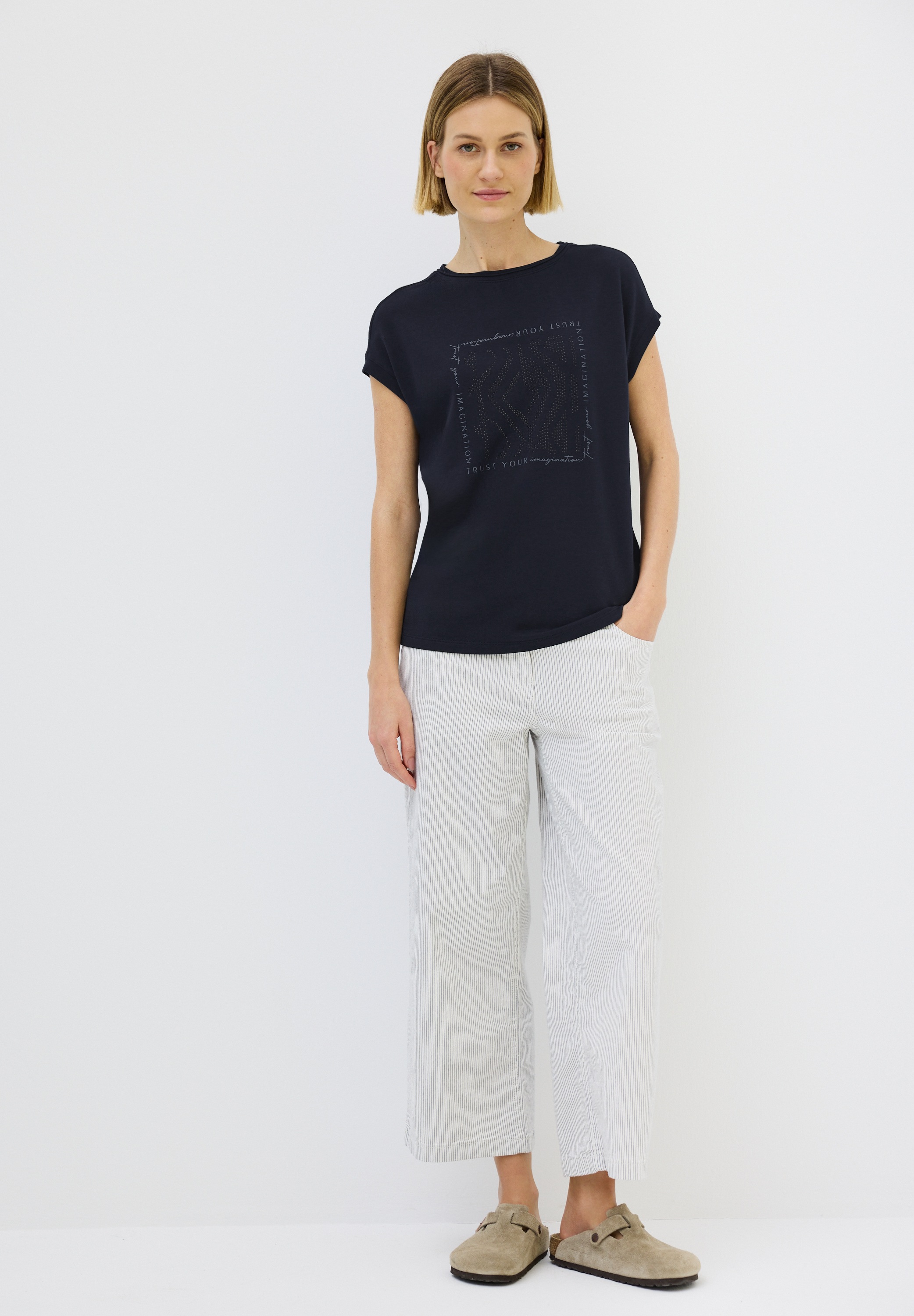 Cecil T-Shirt, aus Baumwolle mit Stretchante