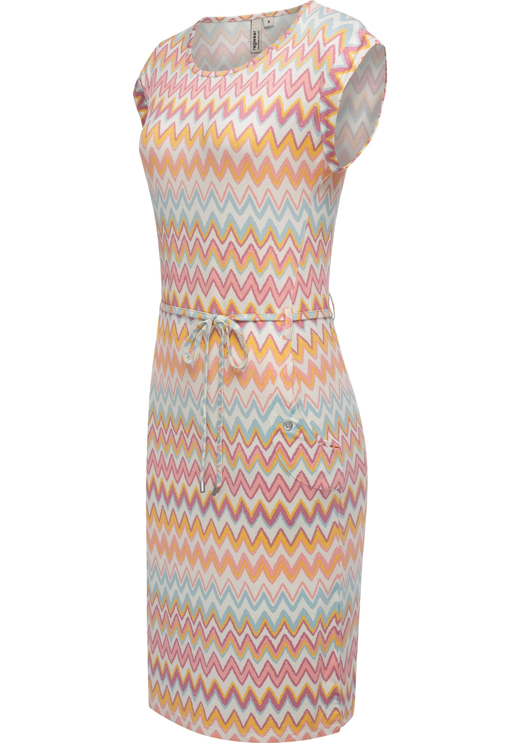 Ragwear Sommerkleid "Taggien Print" Eingrifftaschen Leichtes, bequemes Midi günstig online kaufen