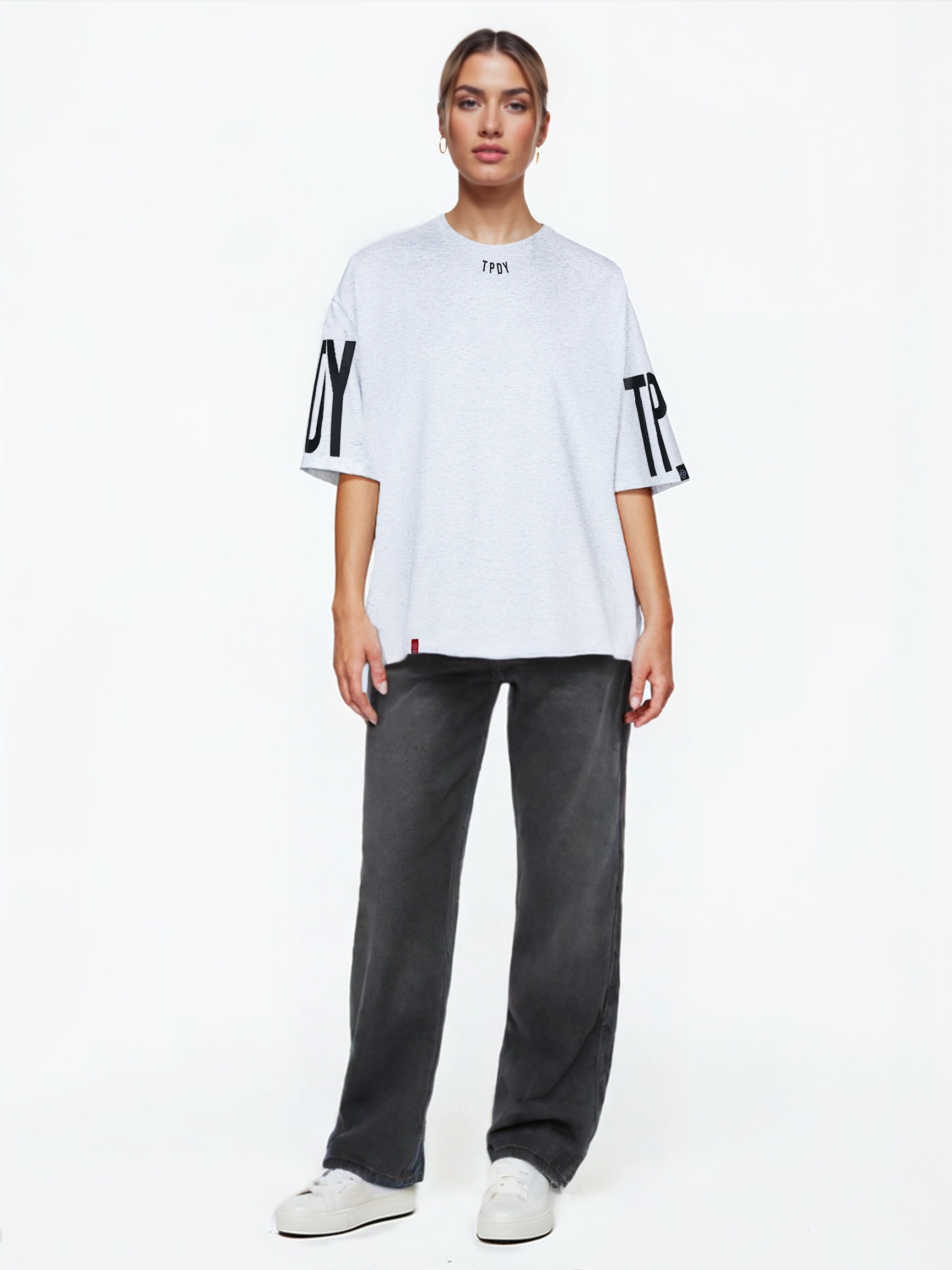 trueprodigy Oversize-Shirt »Viktor F Logo Print Oversized Rundhals«