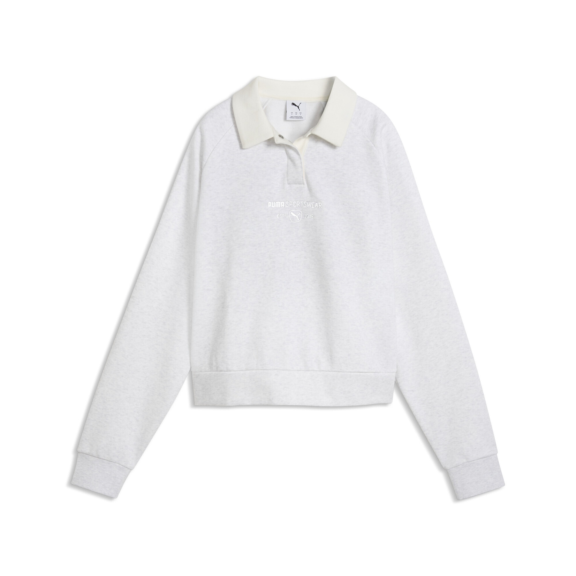 PUMA Sweatshirt "PUMA Class Relaxed Fleece-Langarm-Polo Damen"