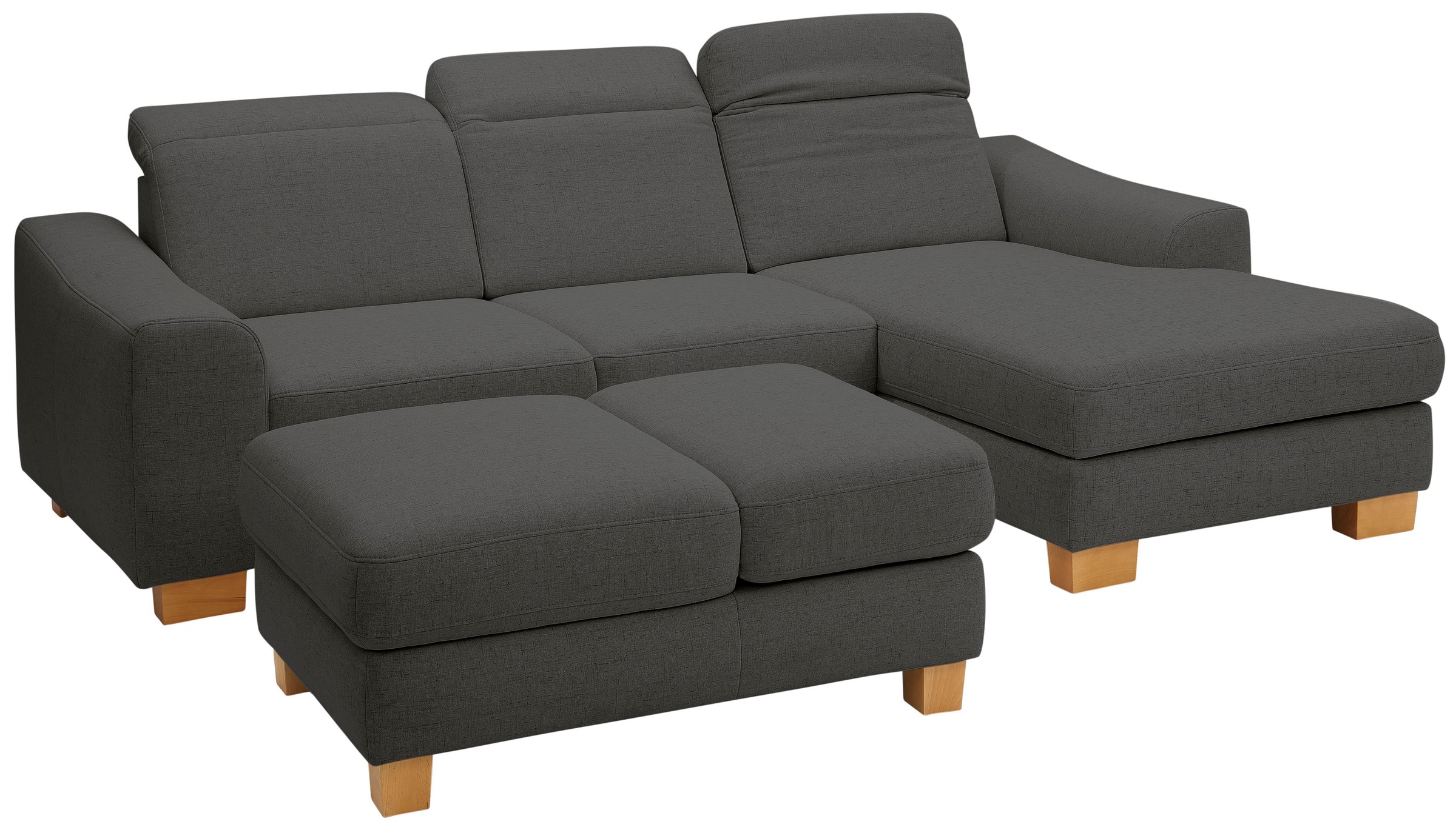 Home affaire Ecksofa »Dundee L-Form« wahlweise mit Kopfteilverstellung und zusätzlich mit Bettfunktion