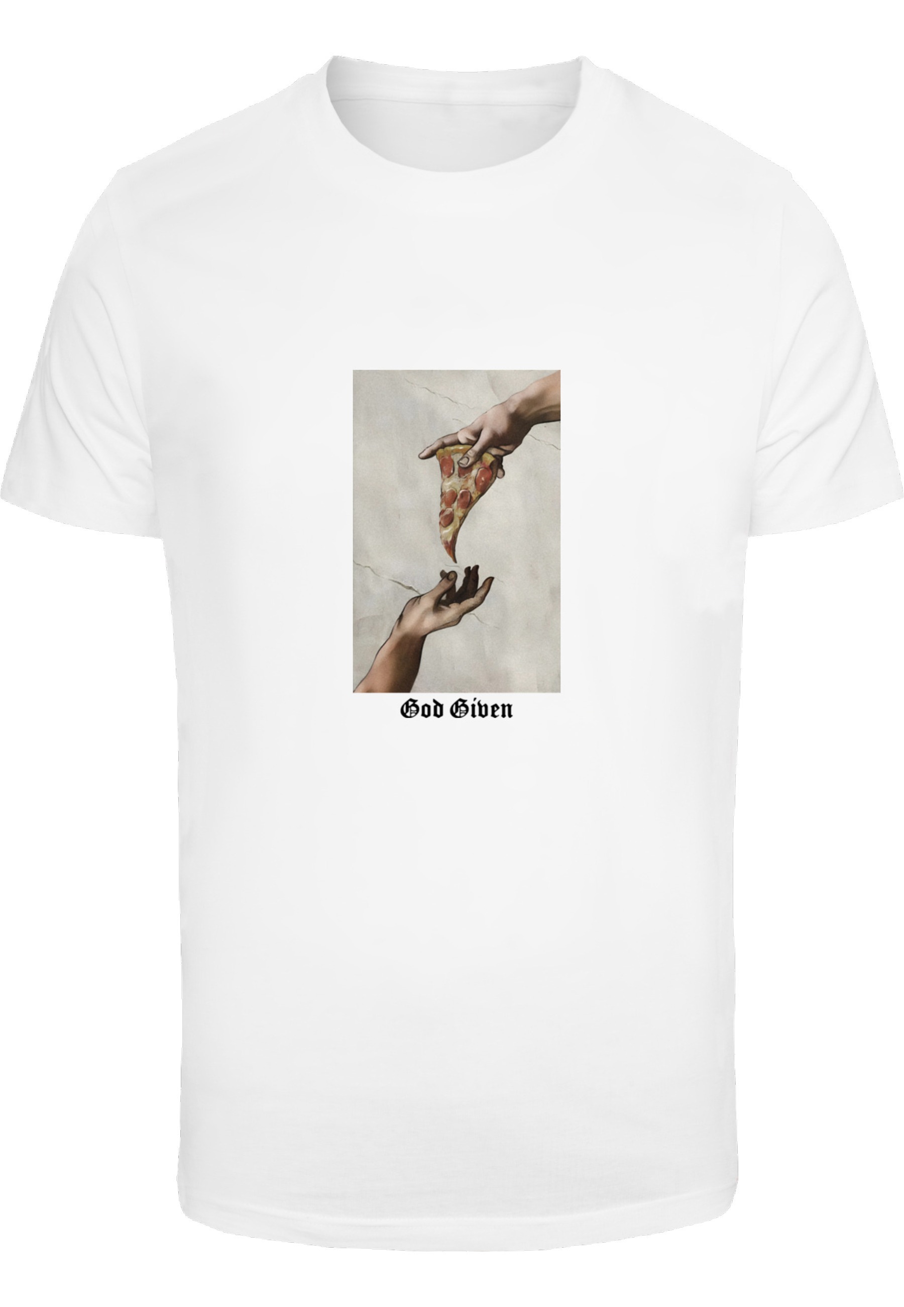 MisterTee T-Shirt "MisterTee Herren God Given Pizza Tee" 1 Stk.