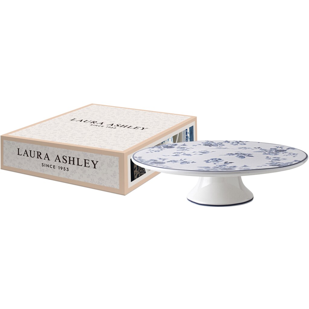 LAURA ASHLEY BLUEPRINT COLLECTABLES Tortenplatte »Laura Ashley Blueprint Collectables«, (1 tlg.), auf Fuss, in Geschenkverpackung