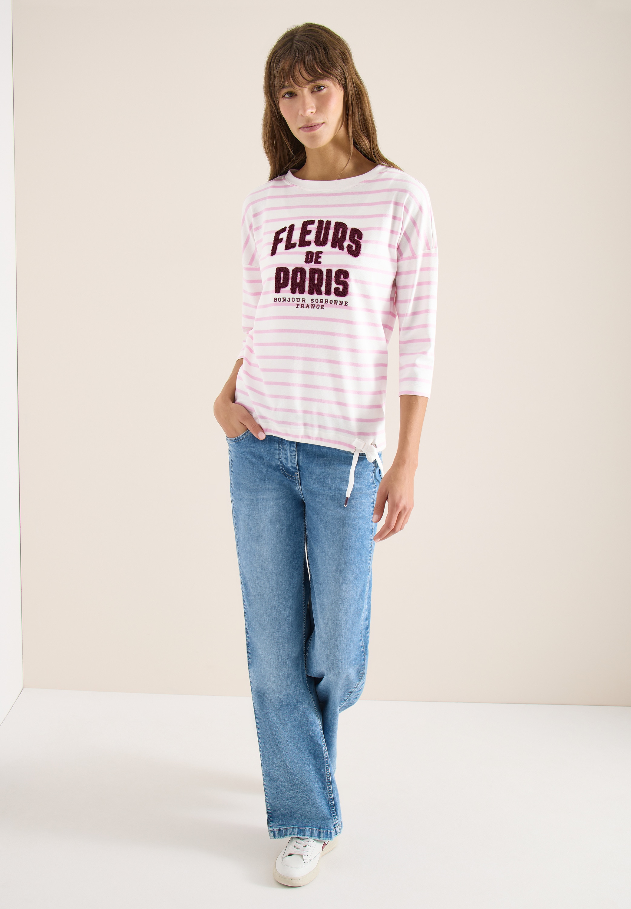 Cecil T-Shirt aus reiner Baumwolle