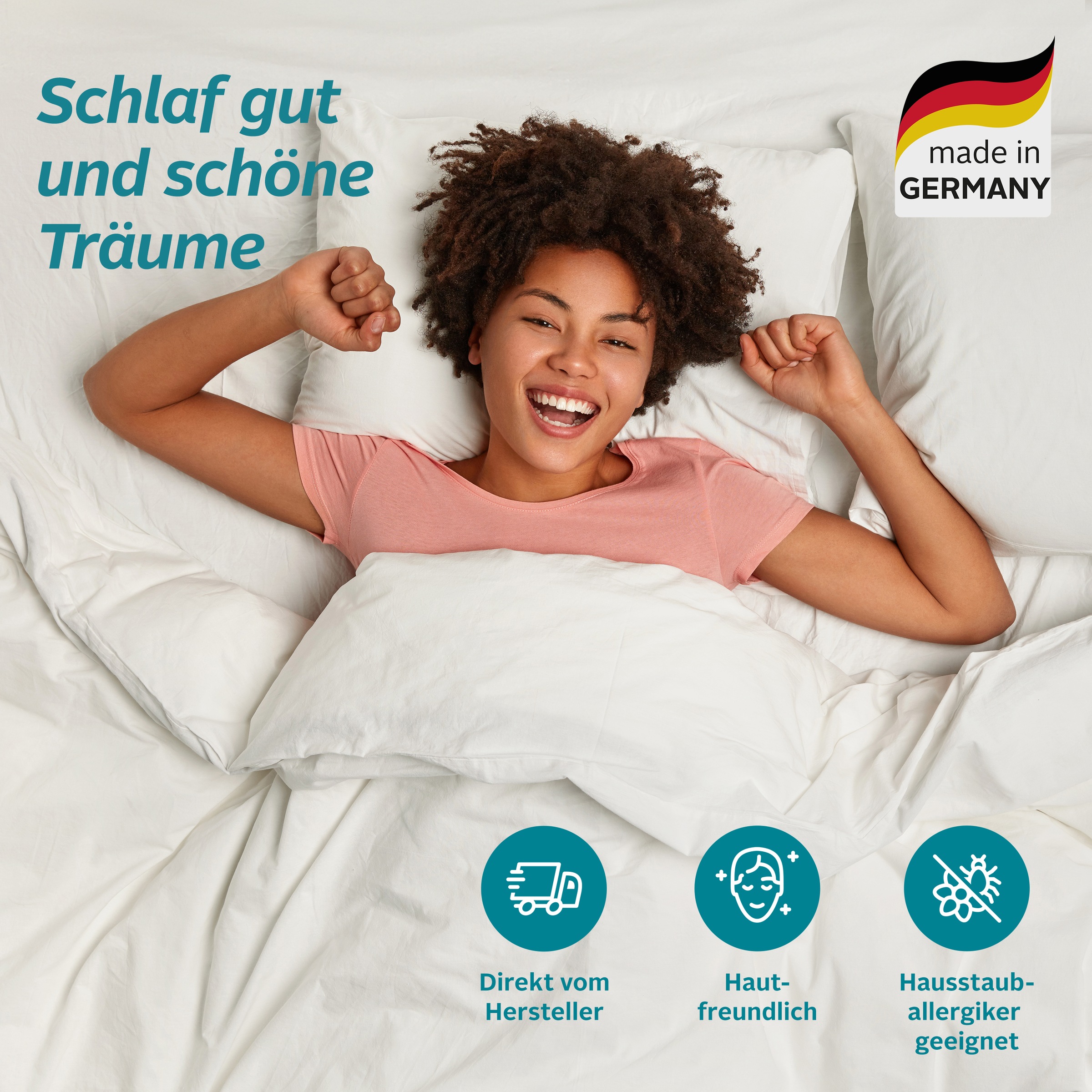 Thumbnail - OTTO home Daunenbettdecke "Köniz, Bettdecke 135x200 cm, 155x220 cm und weitere Größen" normal Füllung 60Daunen40Federn 1...