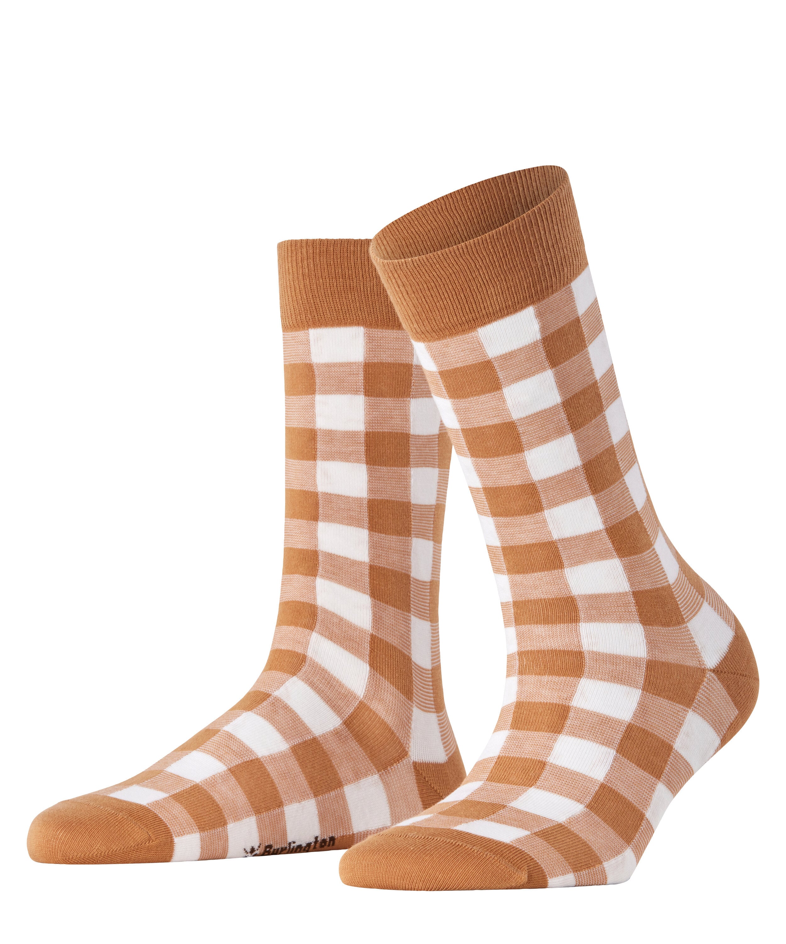 Burlington Socken "Vichy" Einheitsgröße 36-41, Karomuster, gekämmte Baumwolle