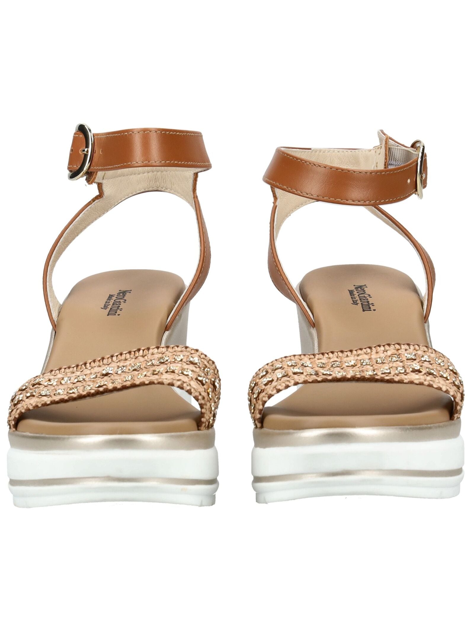 Nero Giardini Keilsandalette »Nero Giardini Sandalen Leder/Textil«