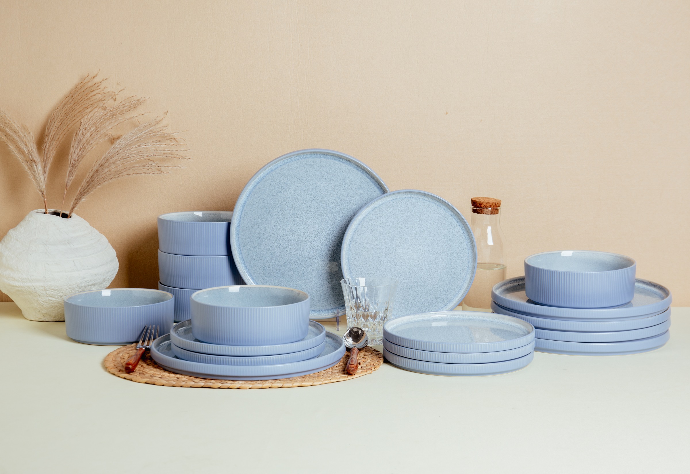 OTTO home Geschirr-Set "Ylvii, außen matt, innen reaktiv glasiert" günstig online kaufen