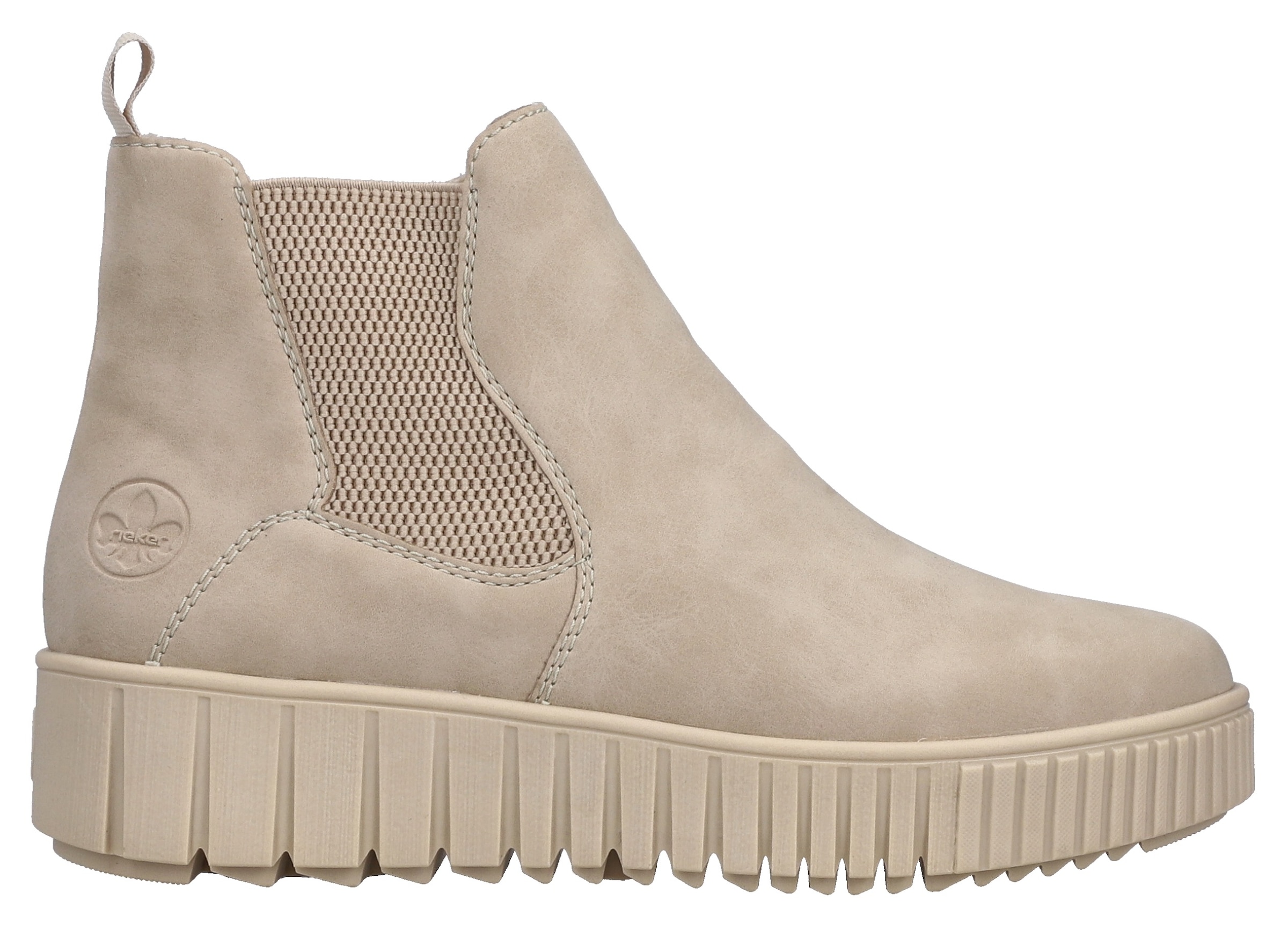 Rieker Winterboots, Chelseaboots, Plateausneaker, Stiefelette, Reißverschluss und Stretch
