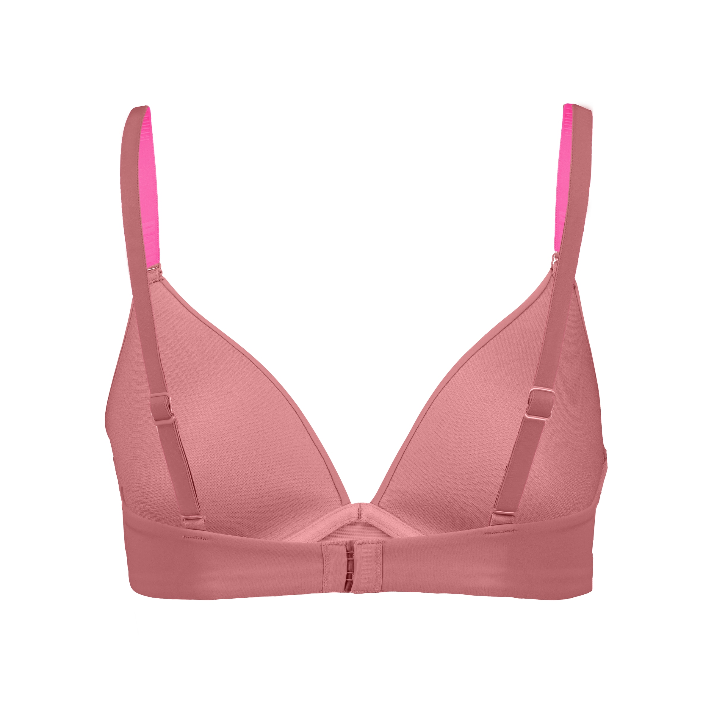 PUMA Bügel-BH »PUMA WOMEN MICROFIBER SOFT PADDED BRA« mit wendbaren und verstellbaren Trägern, Logodruck vorn