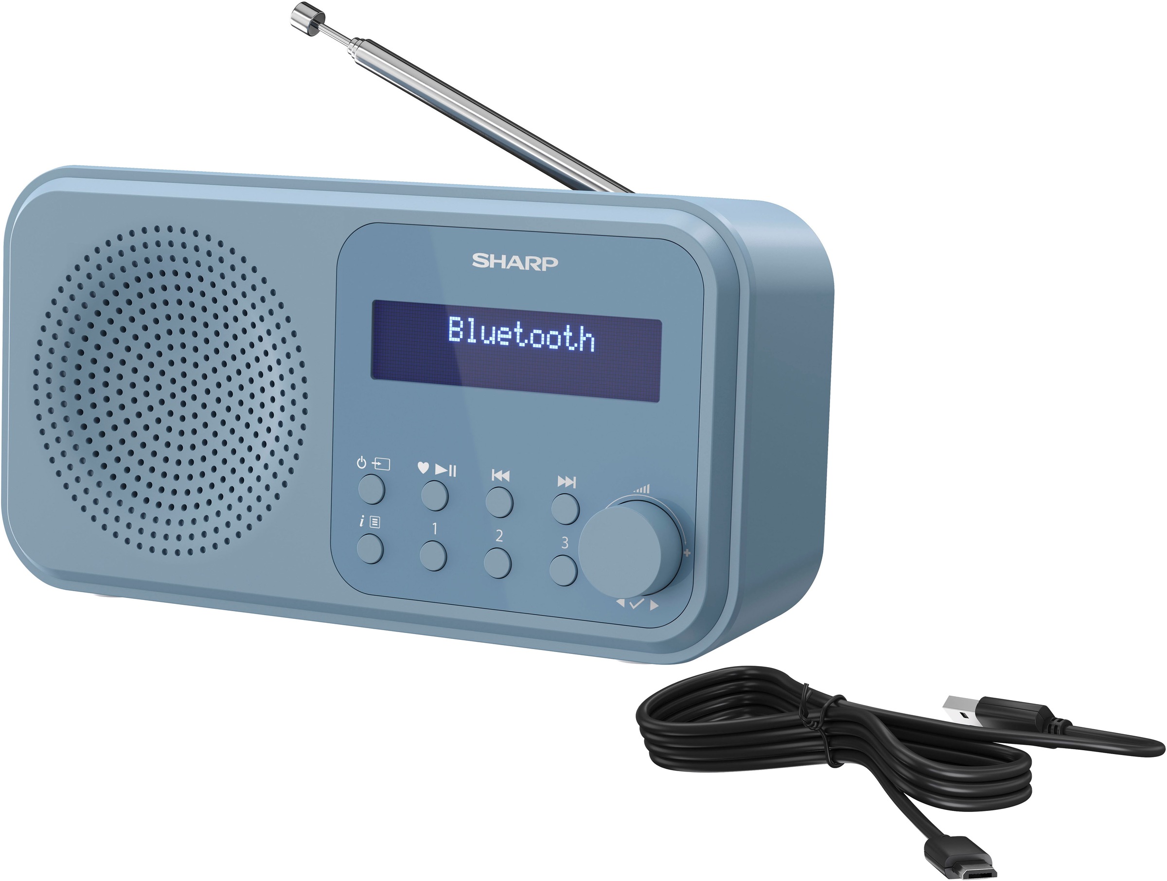 Sharp Radio »DR-P420«, (Bluetooth-A2DP Bluetooth-AVRCP Bluetooth Digitalradio (DAB+)-FM-Tuner mit RDS 2 W)