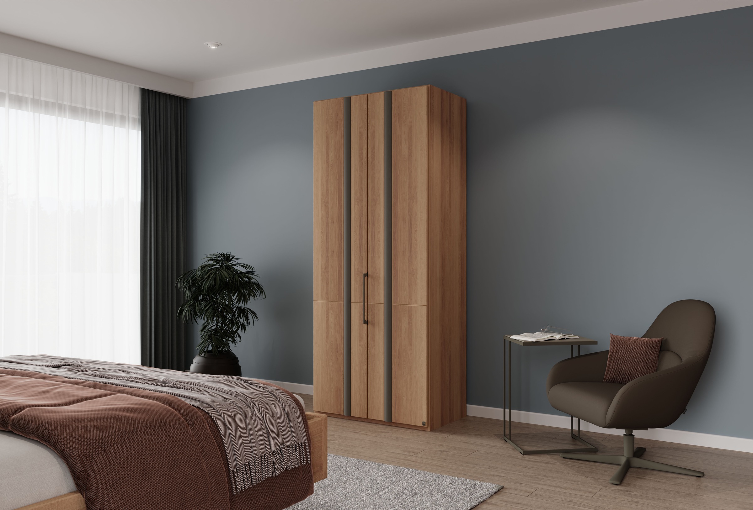 Musterring Kleiderschrank "Sorrent, Kleiderschrank, teilmassiv Eiche" mit T günstig online kaufen