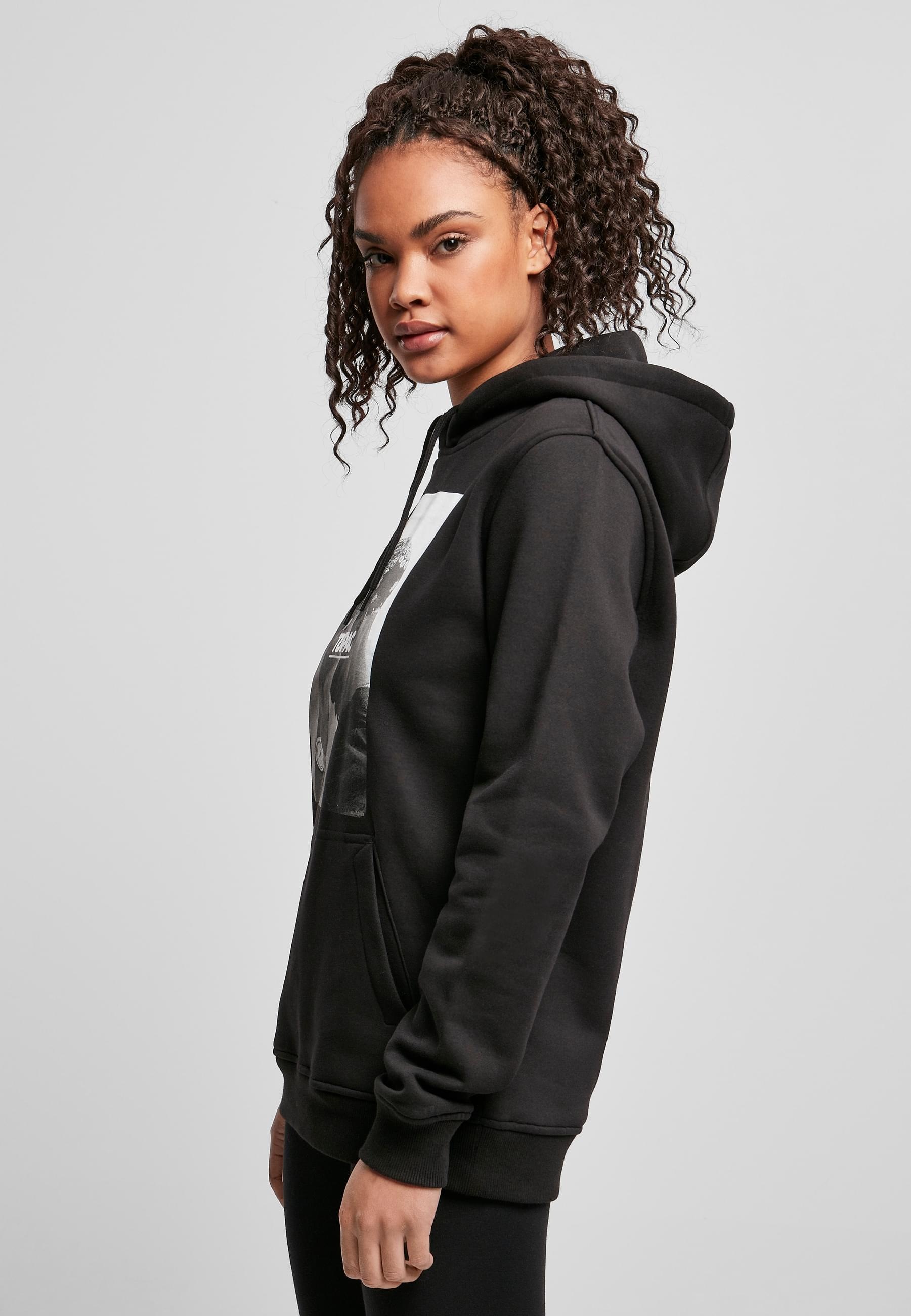 MisterTee Rundhalspullover »MisterTee Damen Ladies 2Pac F*ck The World Hoody«, (1 tlg.)