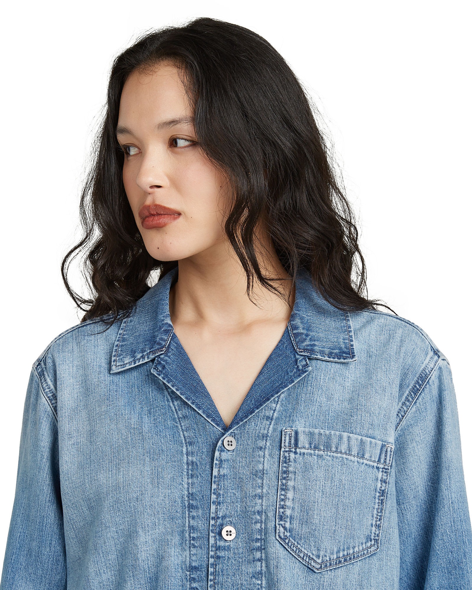 G-star Chemise à Manches Longues Resort Boxy Relaxed Fit Faded Blue Kyanite S Femme 3