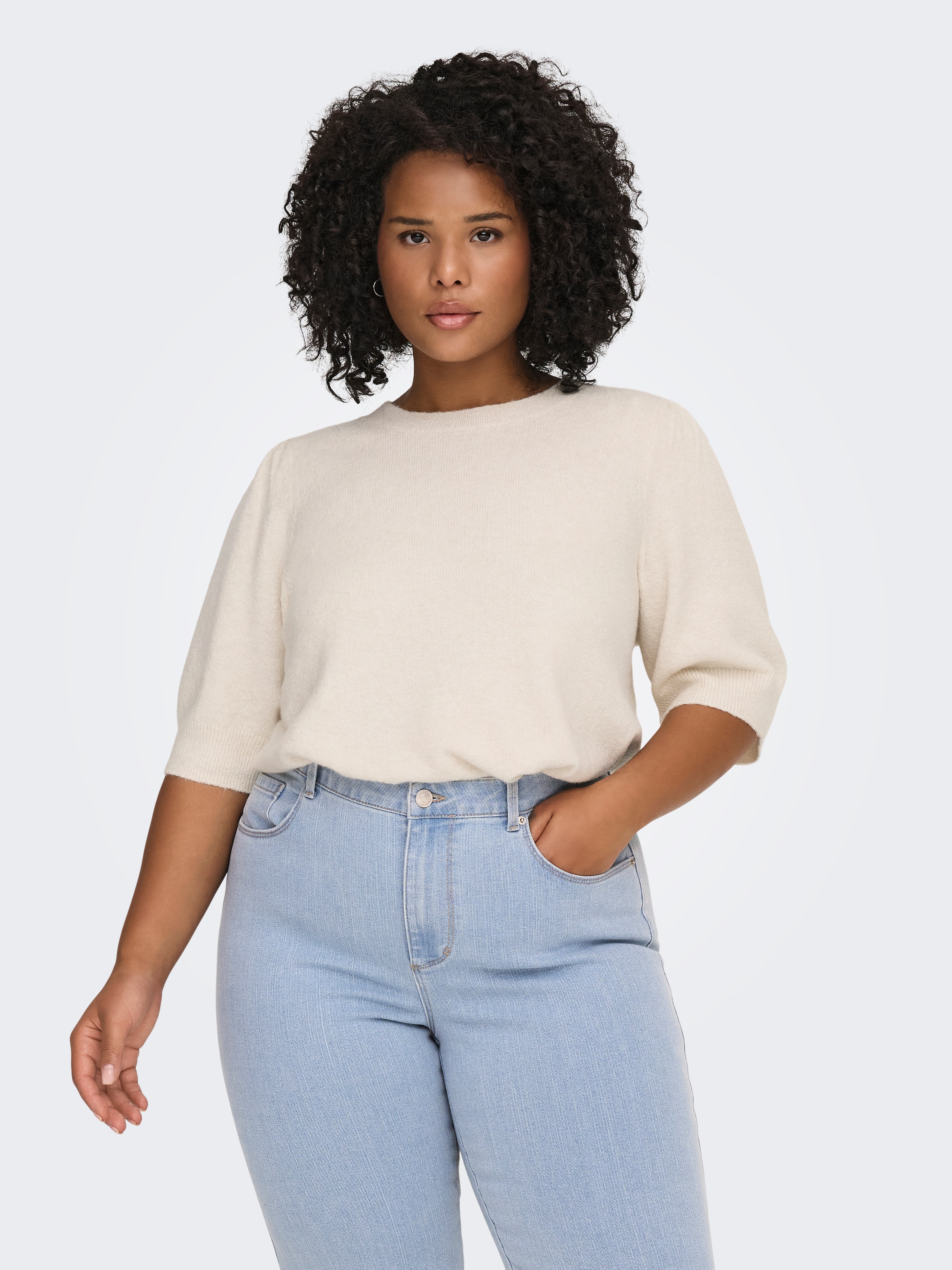 ONLY CARMAKOMA Strickpullover "CARRICA LIFE 2/4 PULLOVER KNT NOOS" günstig online kaufen