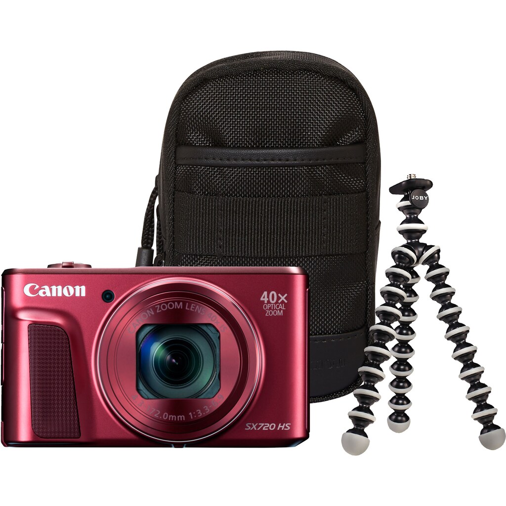 Canon Kompaktkamera »PowerShot SX720 HS«, WLAN (WiFi)-NFC, Travel Case & Gorillapod (Ministativ)