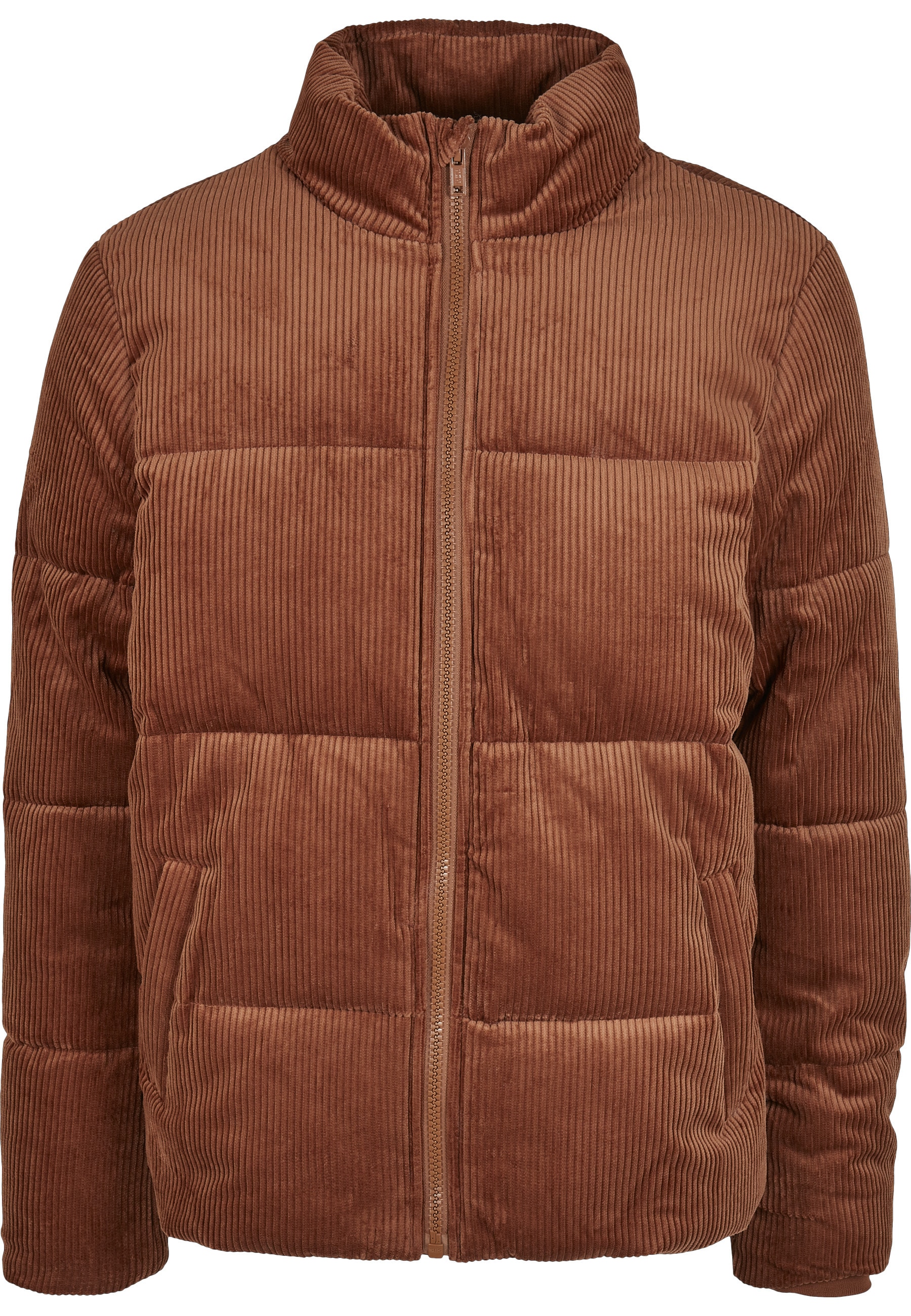 URBAN CLASSICS Outdoorjacke "Urban Classics Herren Boxy Corduroy Puffer Jacket" 1 Stk. tlg. ohne Kapuze