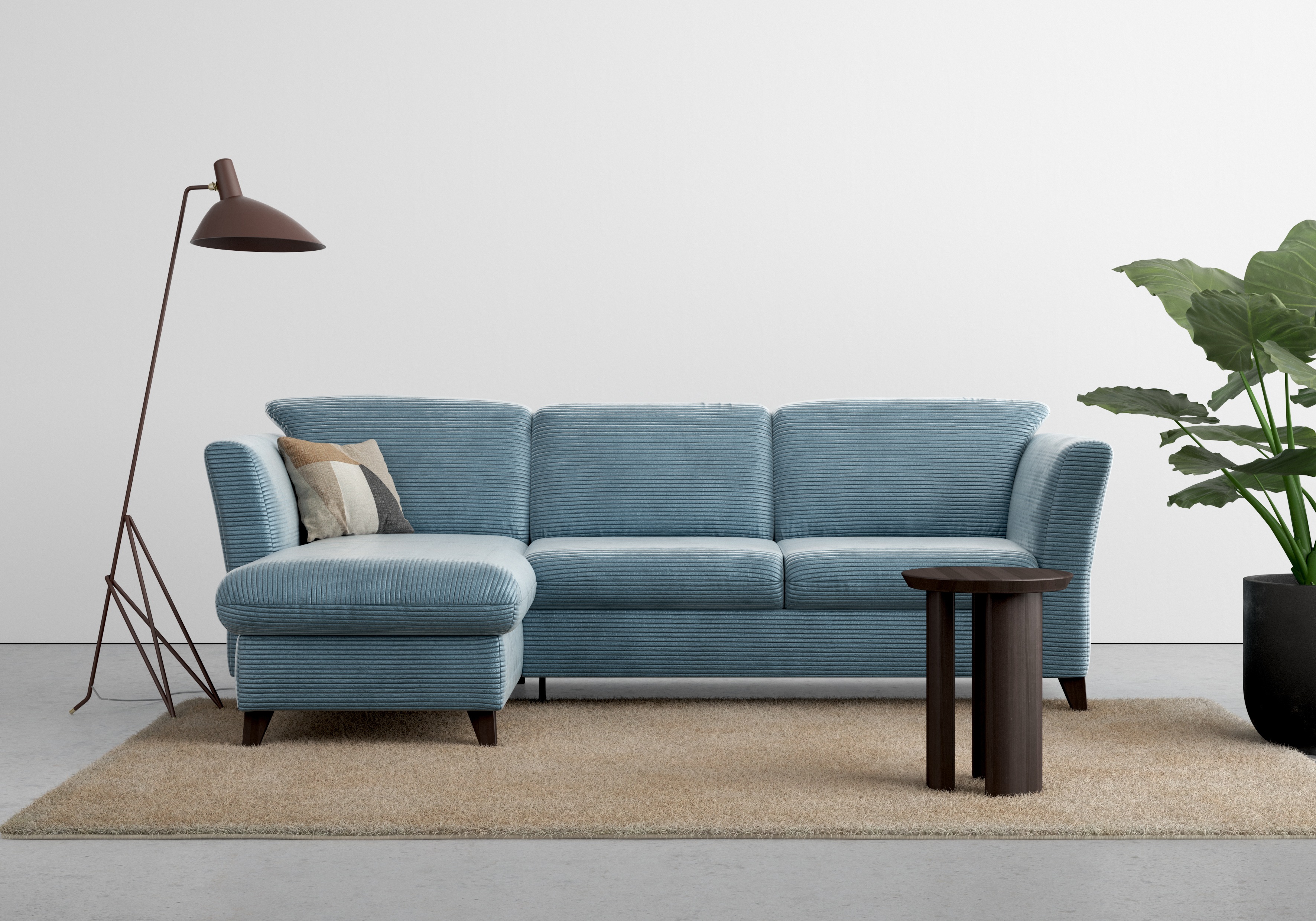 Thumbnail - Home affaire Ecksofa "Trelleborg L-Form", wahlweise mit Bettfunktion und Bettkasten, inkl. Federkern-Polsterung