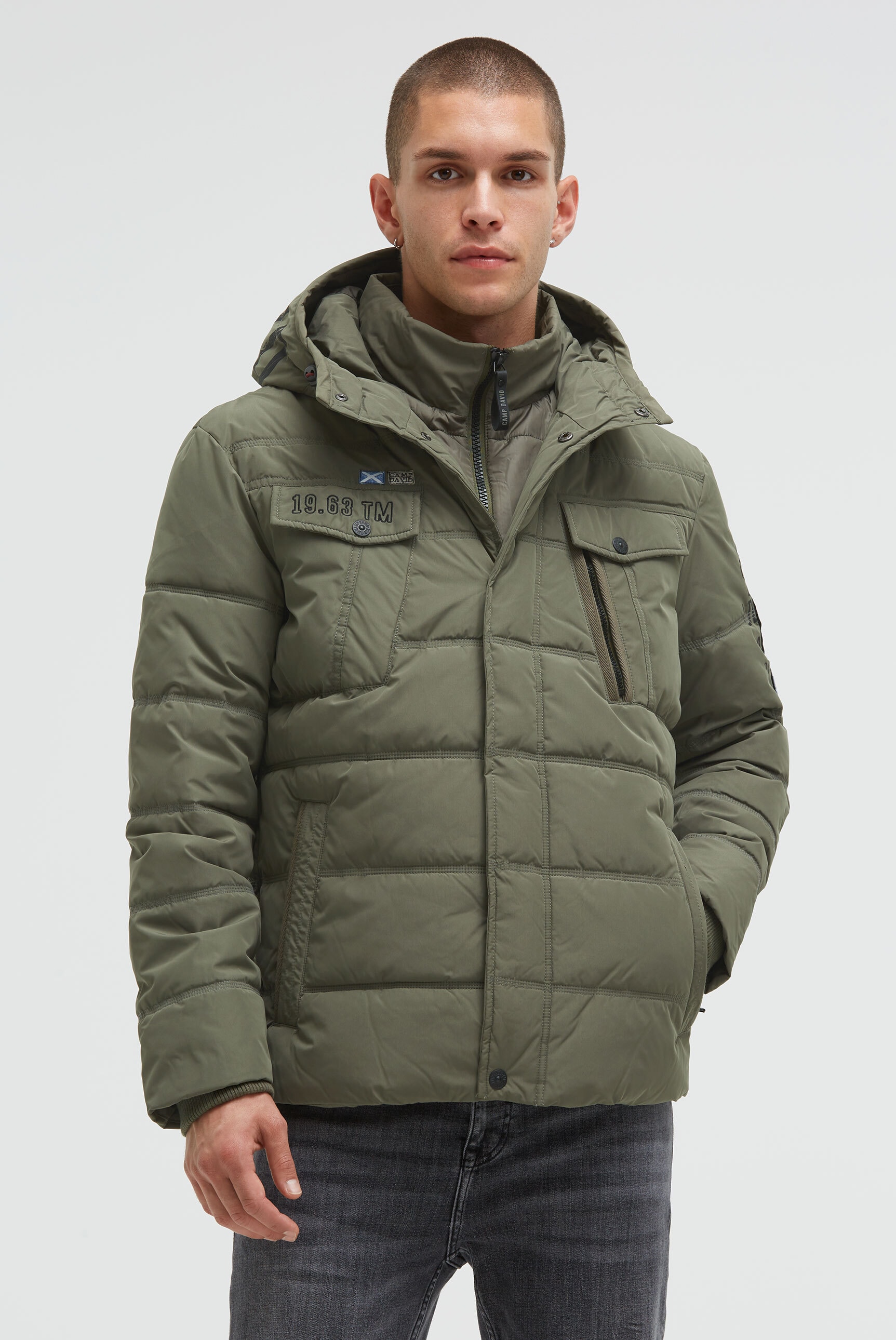CAMP DAVID Winterjacke mitKapuze mit wasserabweisender Funktion günstig online kaufen