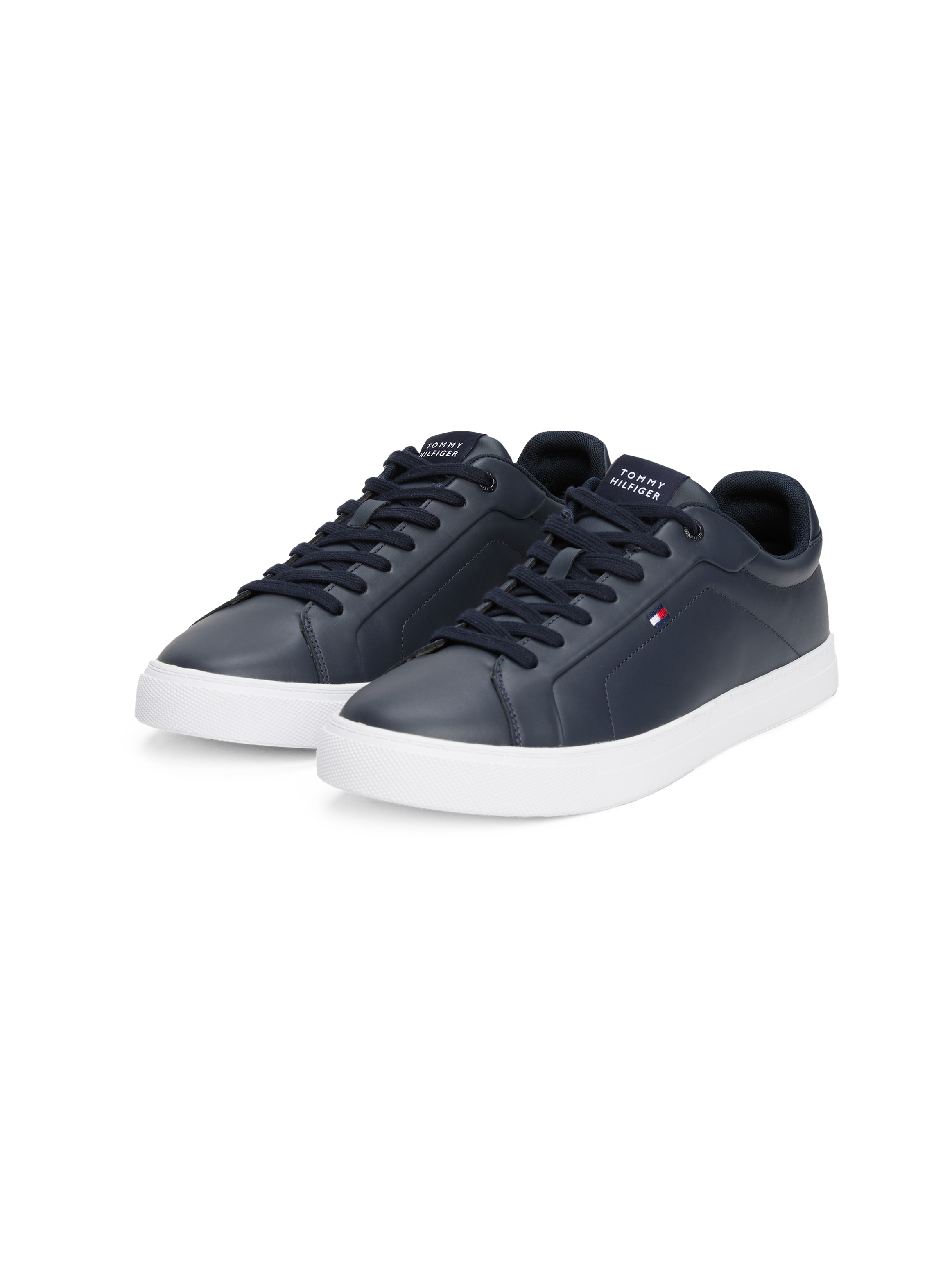 Tommy Hilfiger Sneaker "ICON COURT LTH FLAG ESS", Freizeitschuh, Halbschuh, günstig online kaufen