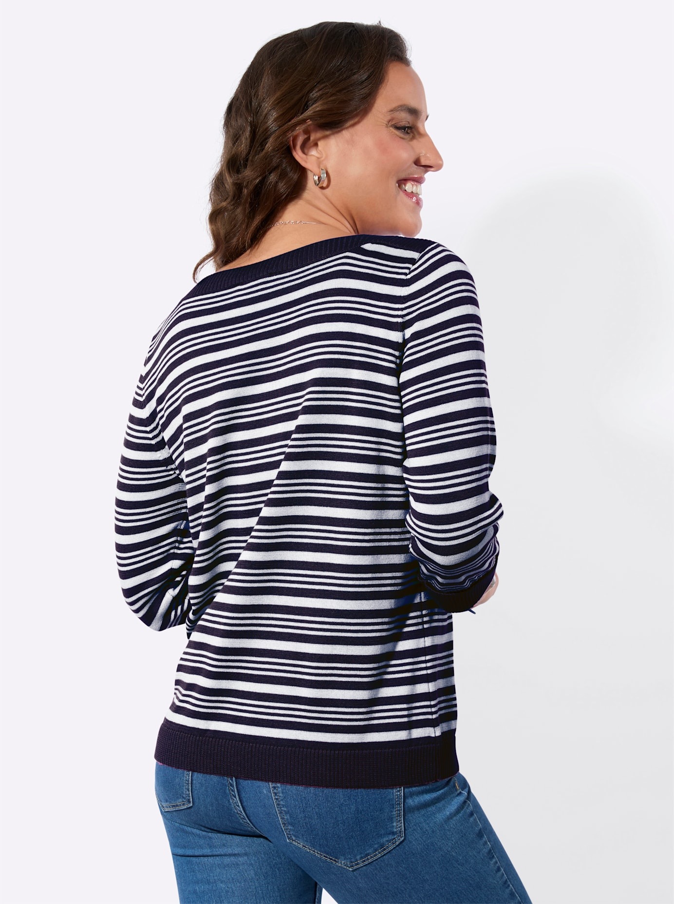 Casual Looks 3/4 Arm-Pullover »Ringel-Pullover«