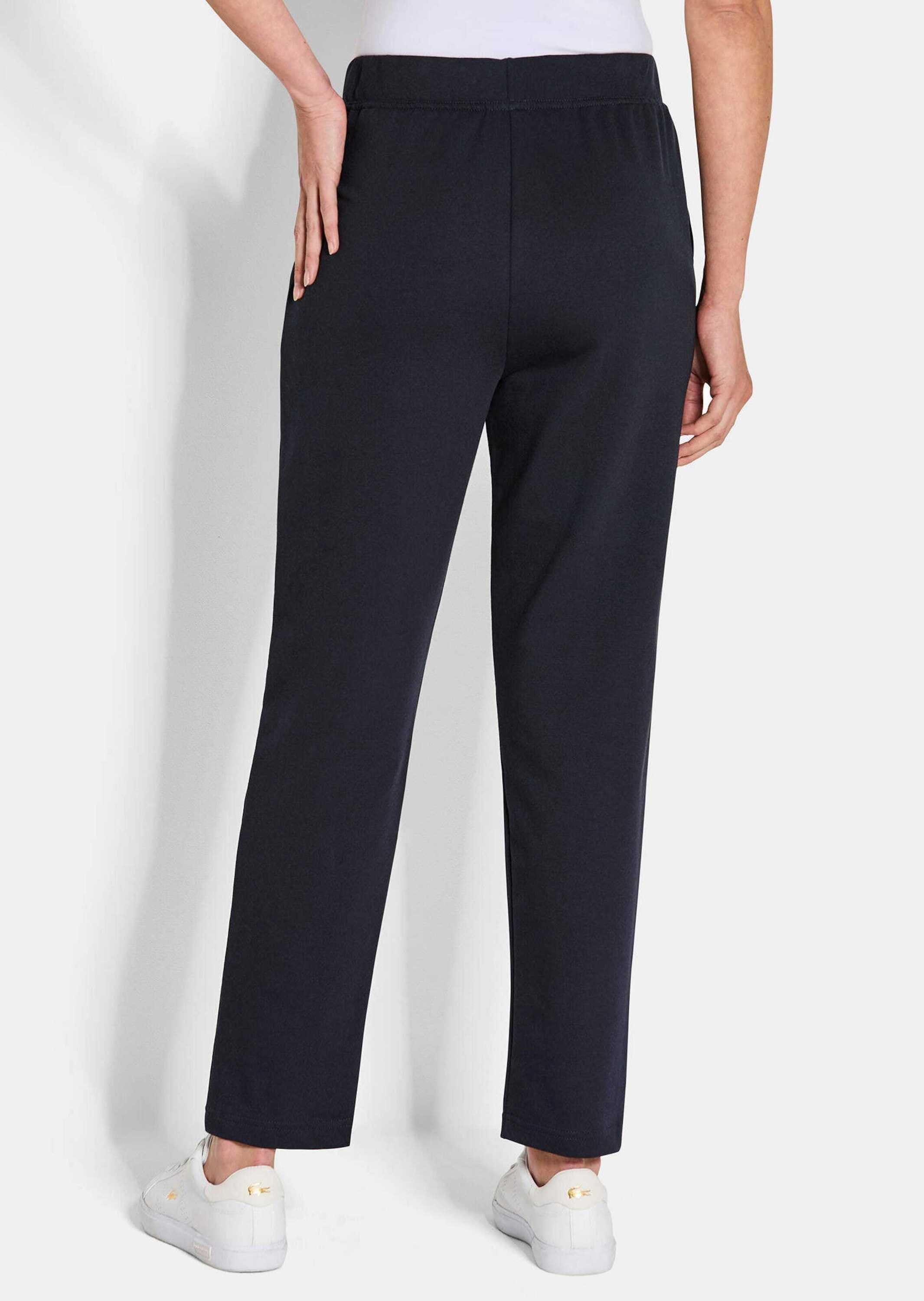 GOLDNER 2-in-1-Hose "Elastische Jogpants im Doppelpack" Biesen