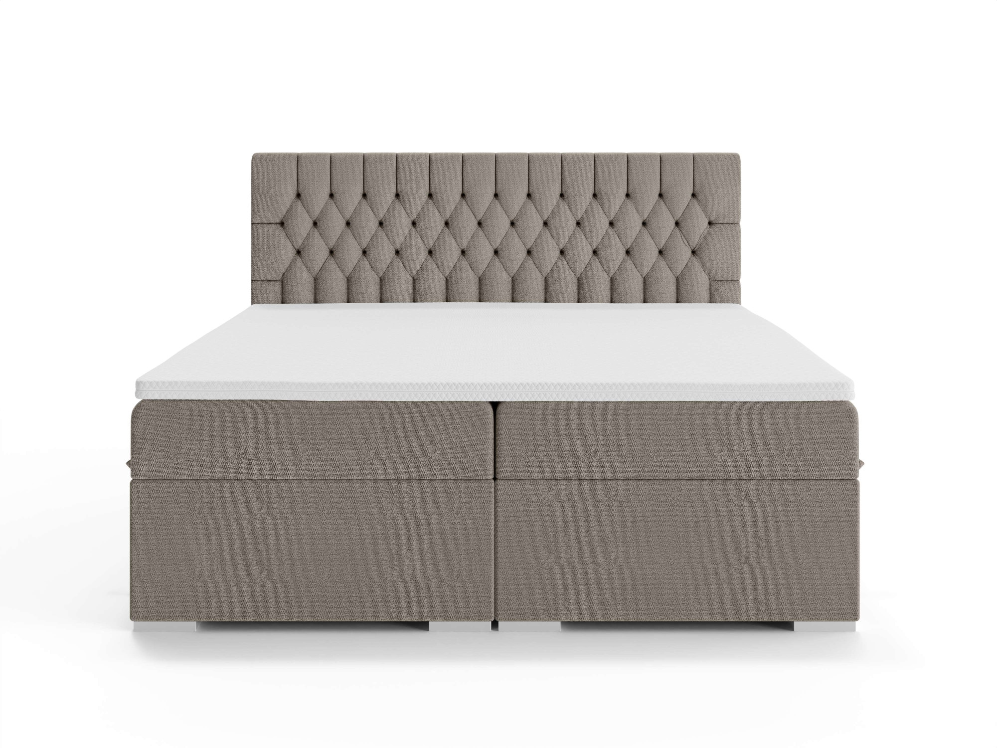 Leonique Polsterbett »ALIY mit Matratze und Topper, in 3 Breiten (140, 160 und 180 cm)«, Boxspringbett mit Kopfteil, Bettkasten, Matratze (BFK/TFK) und Topper