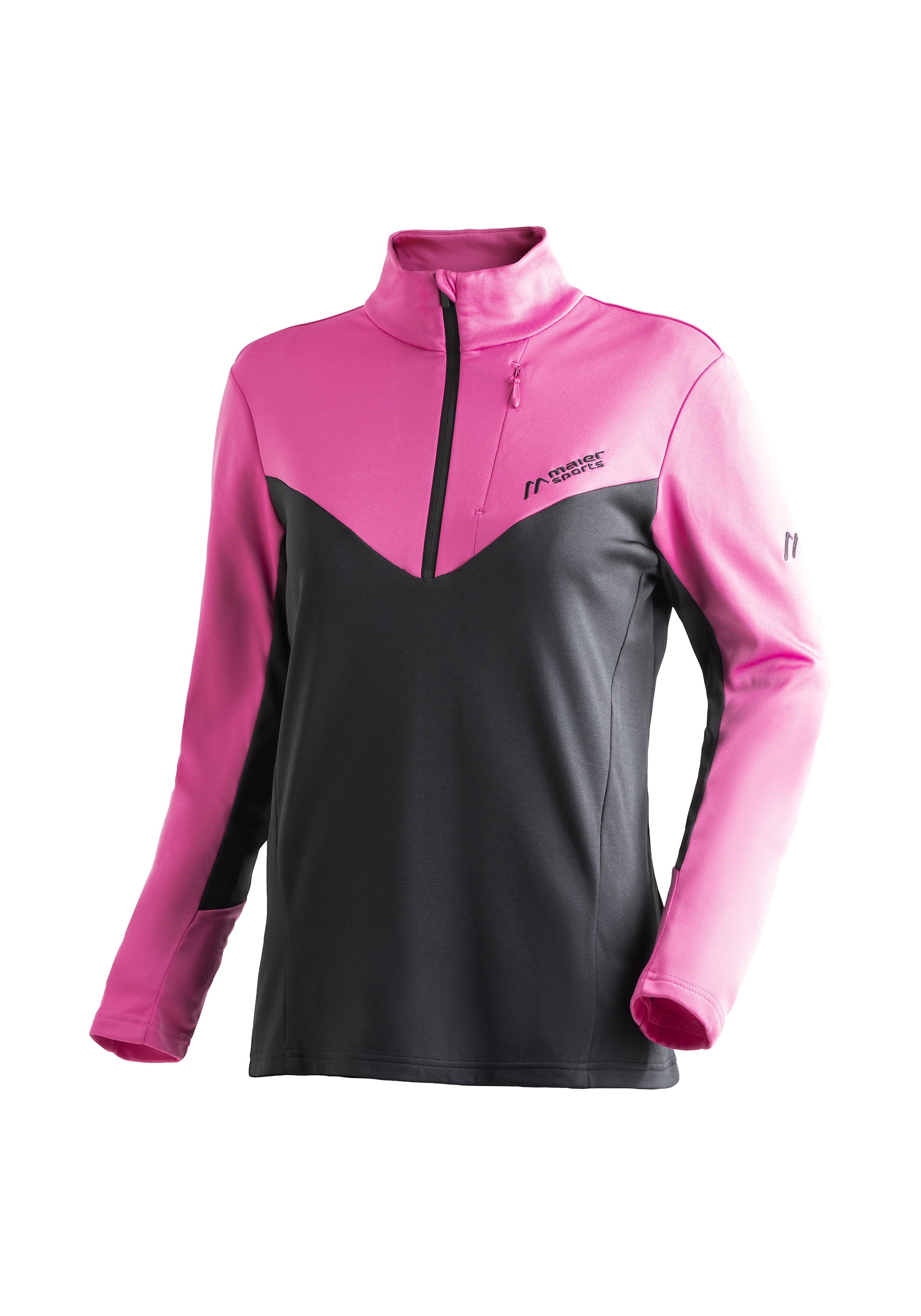 Maier Sports Rollkragenpullover "Evii", Damen Midlayer, warmes und schnelltrocknendes Fleece