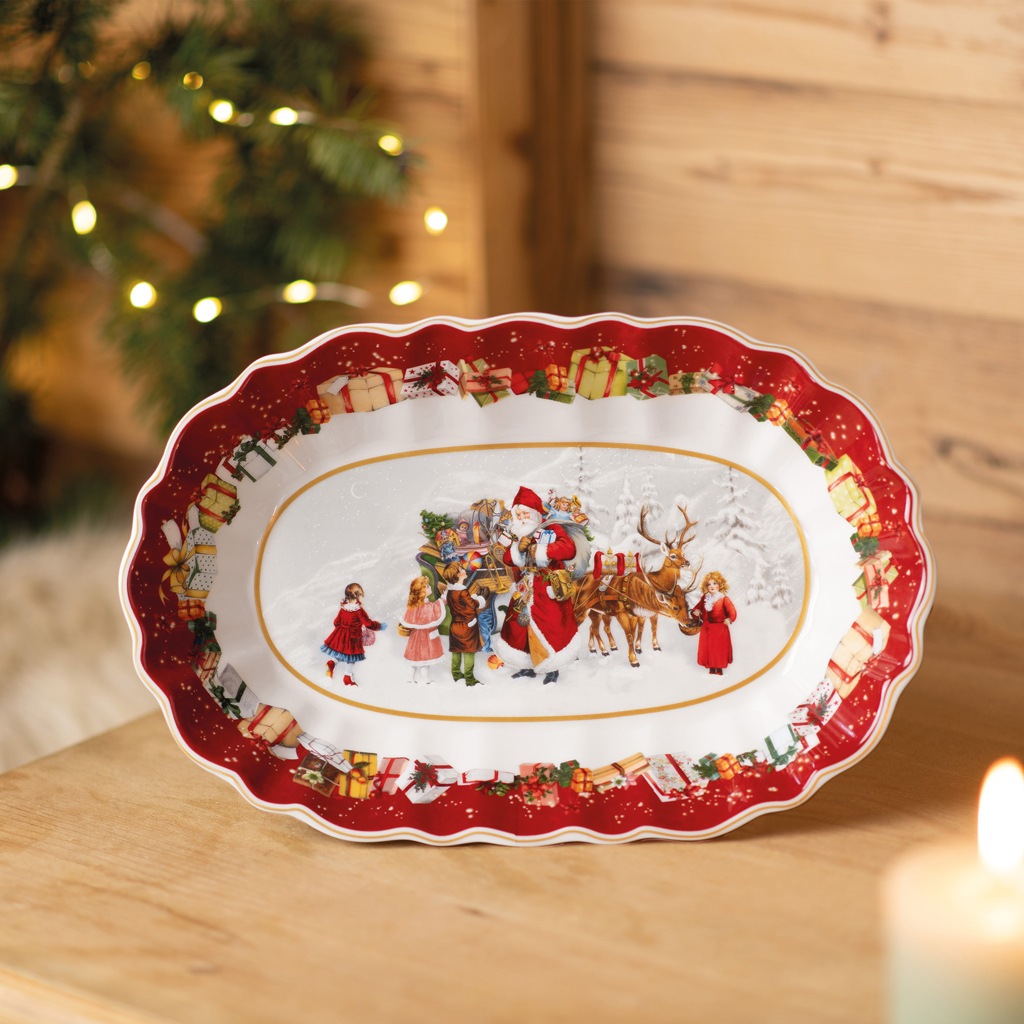 Villeroy & Boch Schale »Schale Santa und Kinder Toy's Fantasy 30 x 20 cm bunt« 1 tlg.