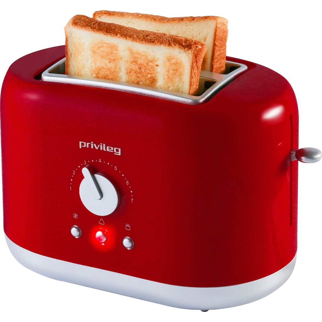 Privileg Toaster »PT2870RPH«, 2 kurze Schlitze, 870 W