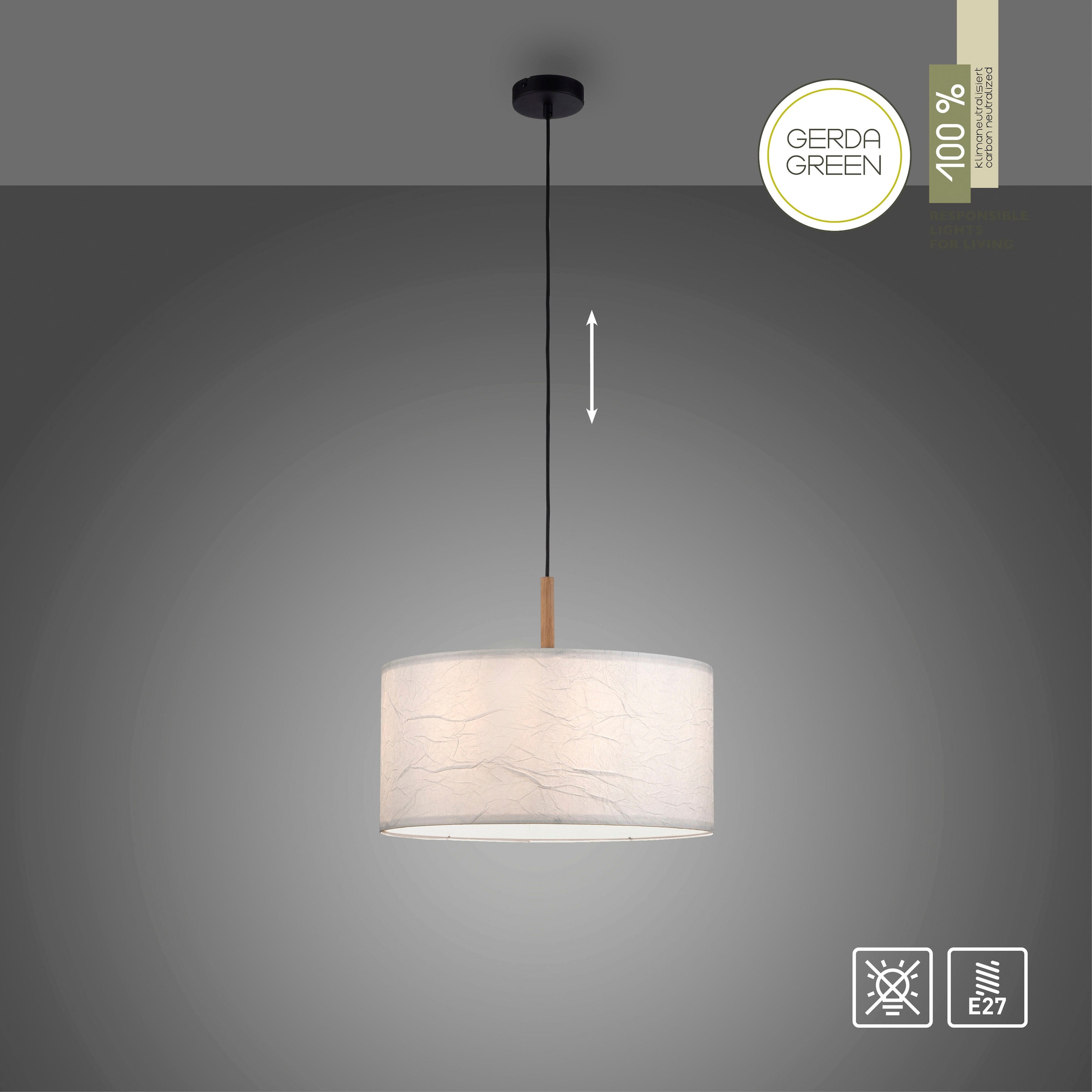 JUST LIGHT Pendelleuchte »GREEN SOFI«, 1 flammig, Leuchtmittel E27 | ohne Leuchtmittel