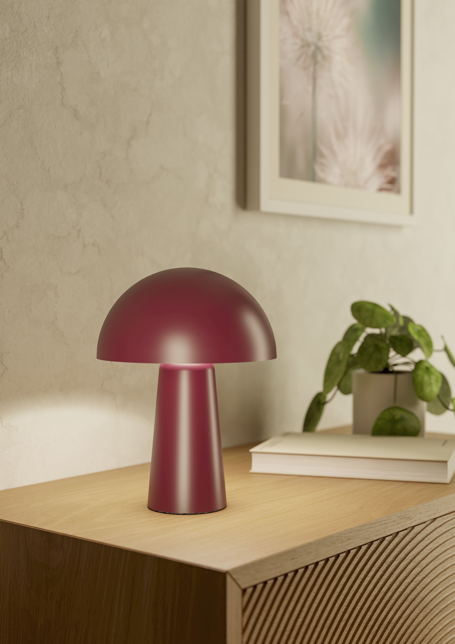 EGLO LED Tischleuchte »BUFALARA« E14 1 Stk. Tischlampe, Lampe mit Schalter, Wohnzimmer,  H:25cm, Ø 20 cm