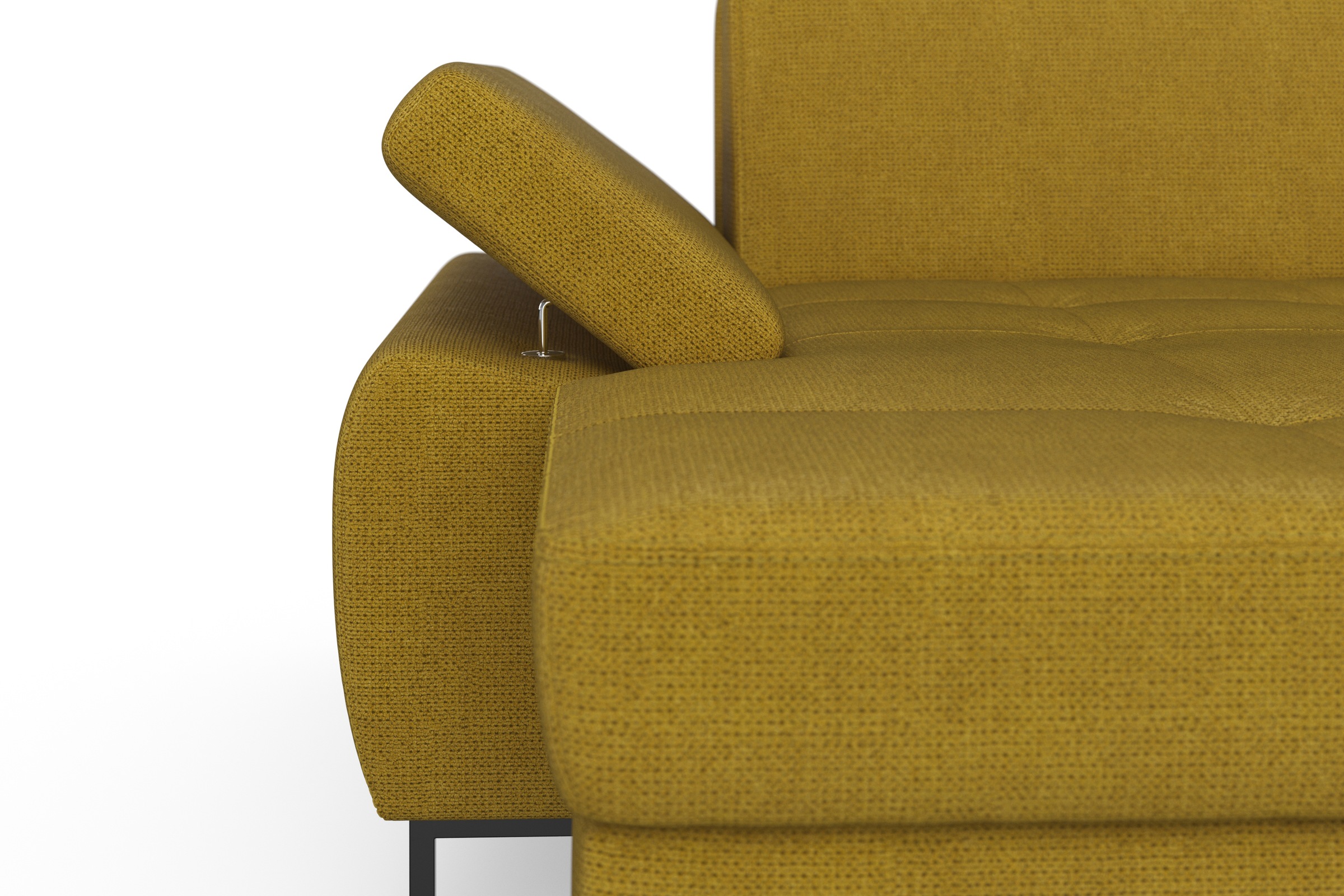 DOMO collection Ecksofa »Capelo L-Form«, mit Armteilverstellung, wahlweise mit Bettfunktion, Federkern