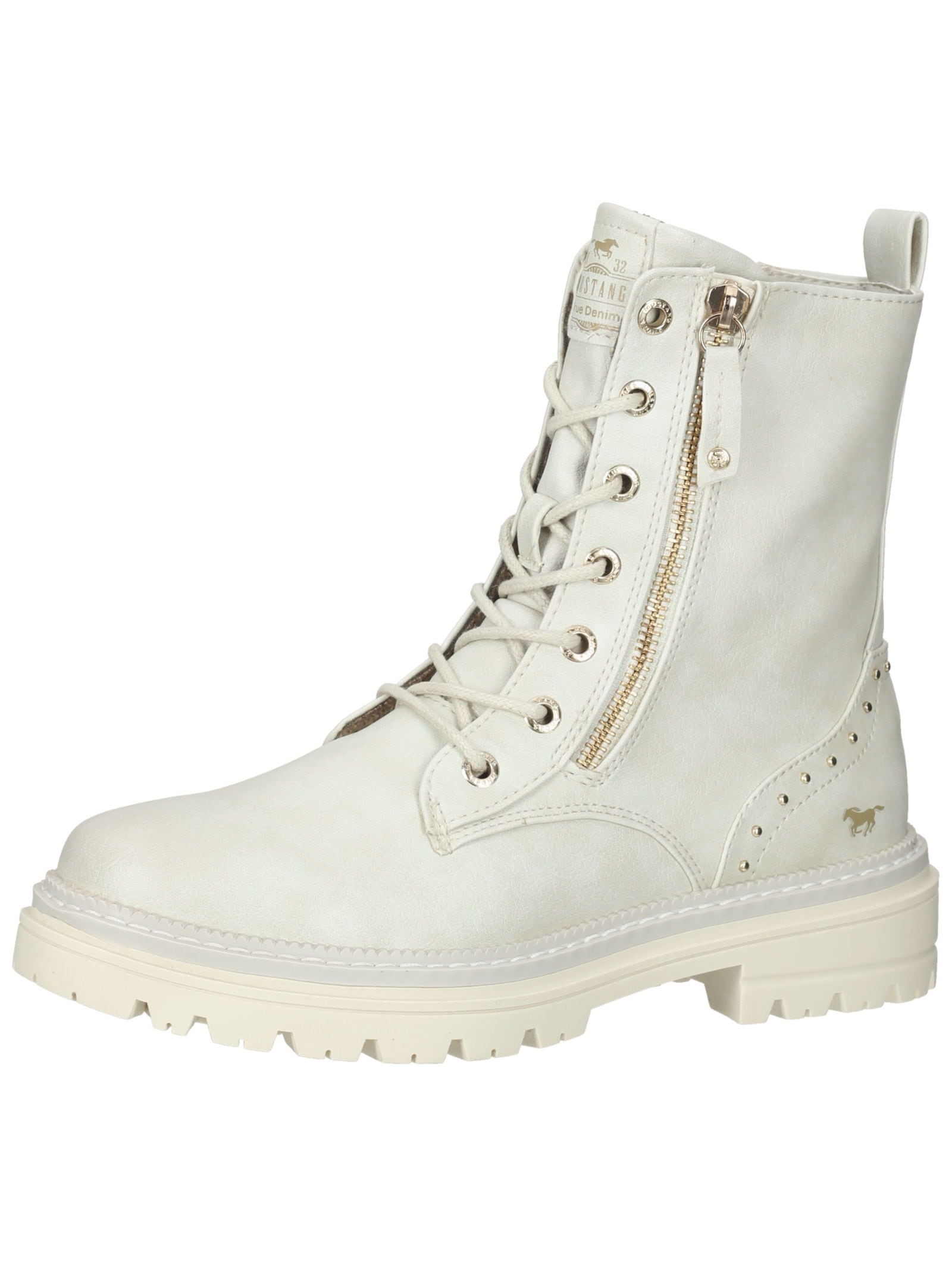 Mustang Shoes Schnürstiefelette "Mustang Shoes Stiefelette Lederimitat" günstig online kaufen