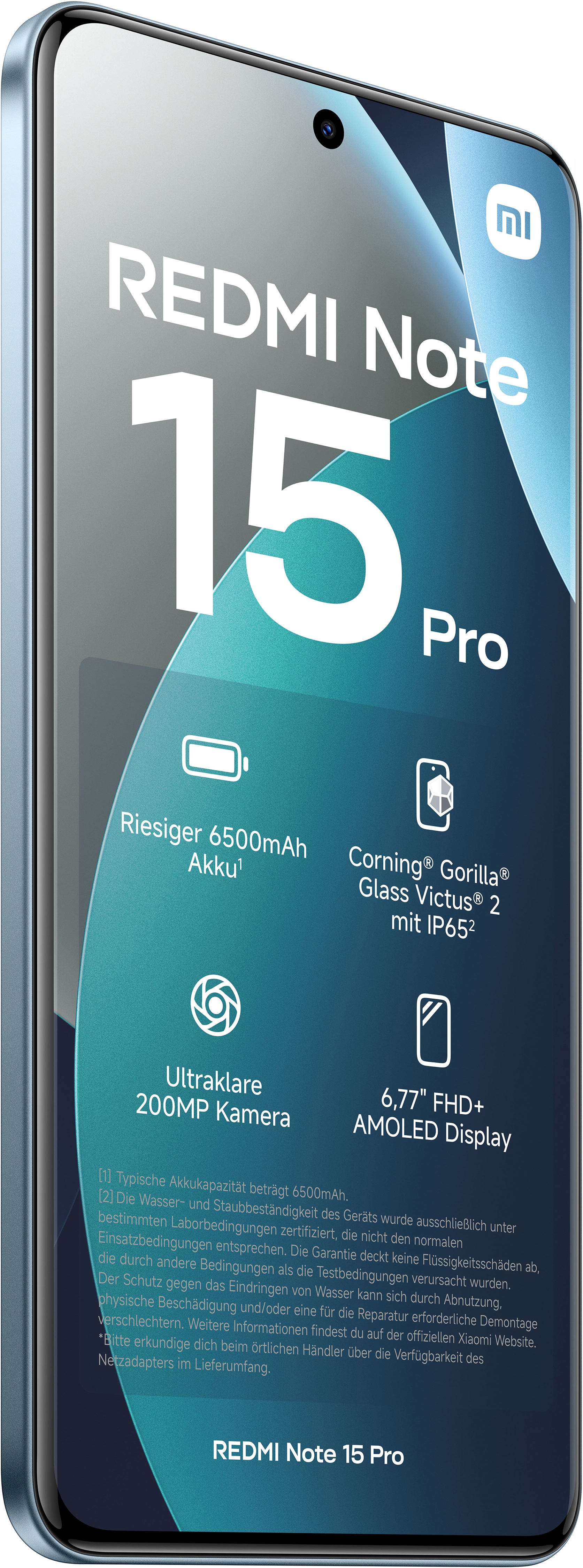 XIAOMI Smartphone "Redmi Note 15 Pro 8+256", Energieeffizienz: B (A-G), glacier blau, 256 GB, Mobiltelefone - Bild 3