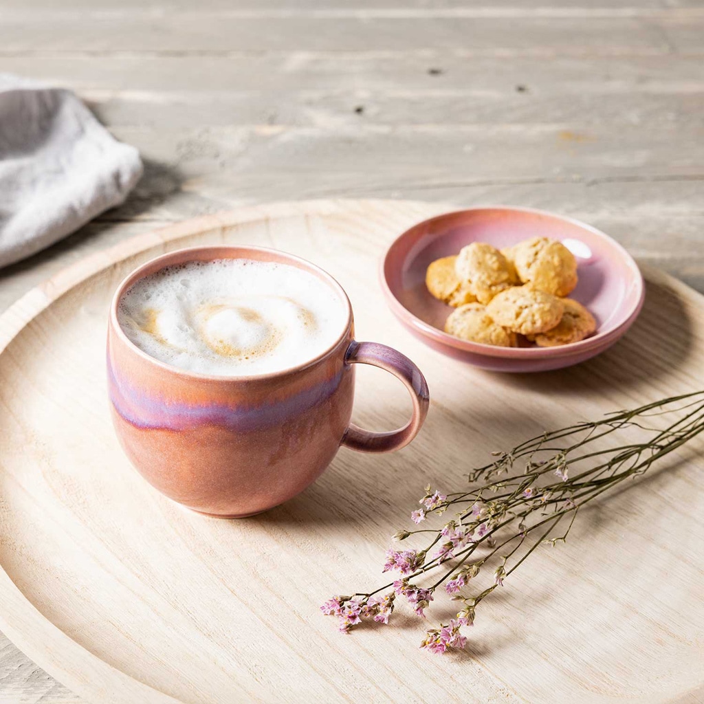 like. by Villeroy & Boch Becher »Henkelbecher Perlemor Coral 290 ml 6er Set rosa«