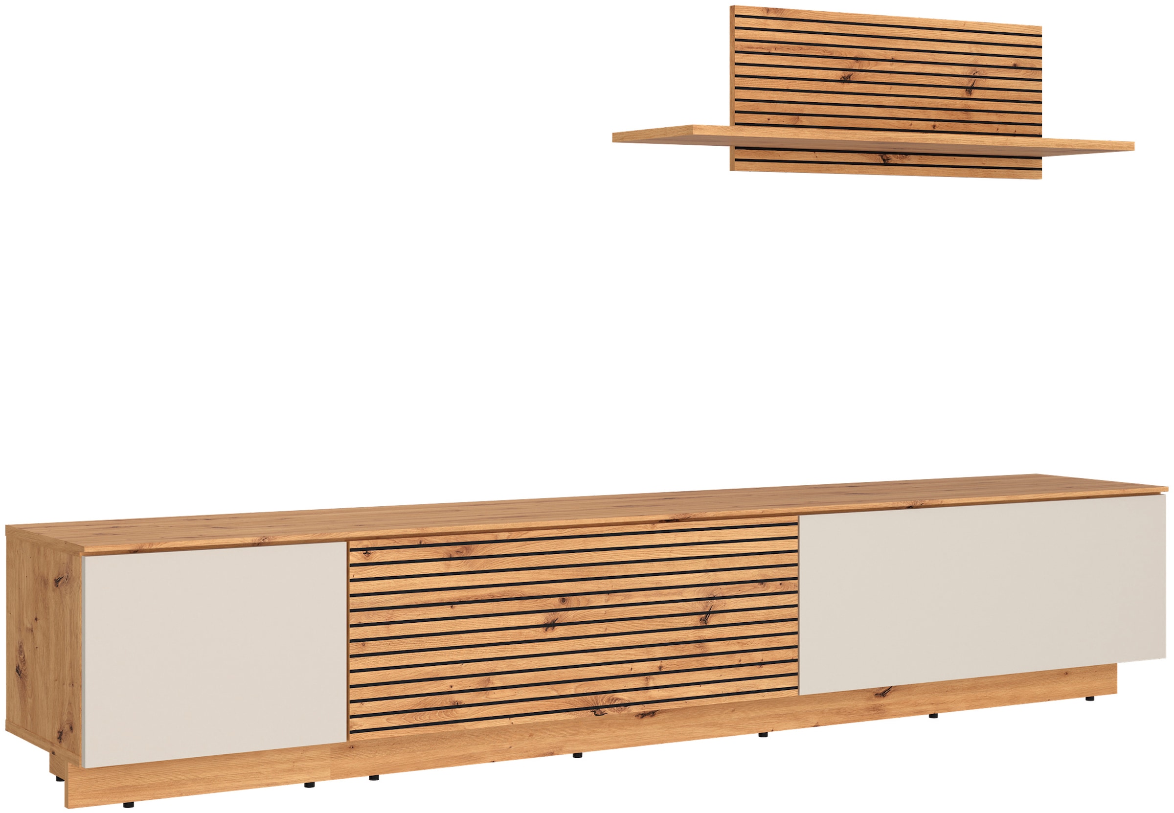 OTTO home Wohnwand »Paroli, mit Lowboard und Paneel«
