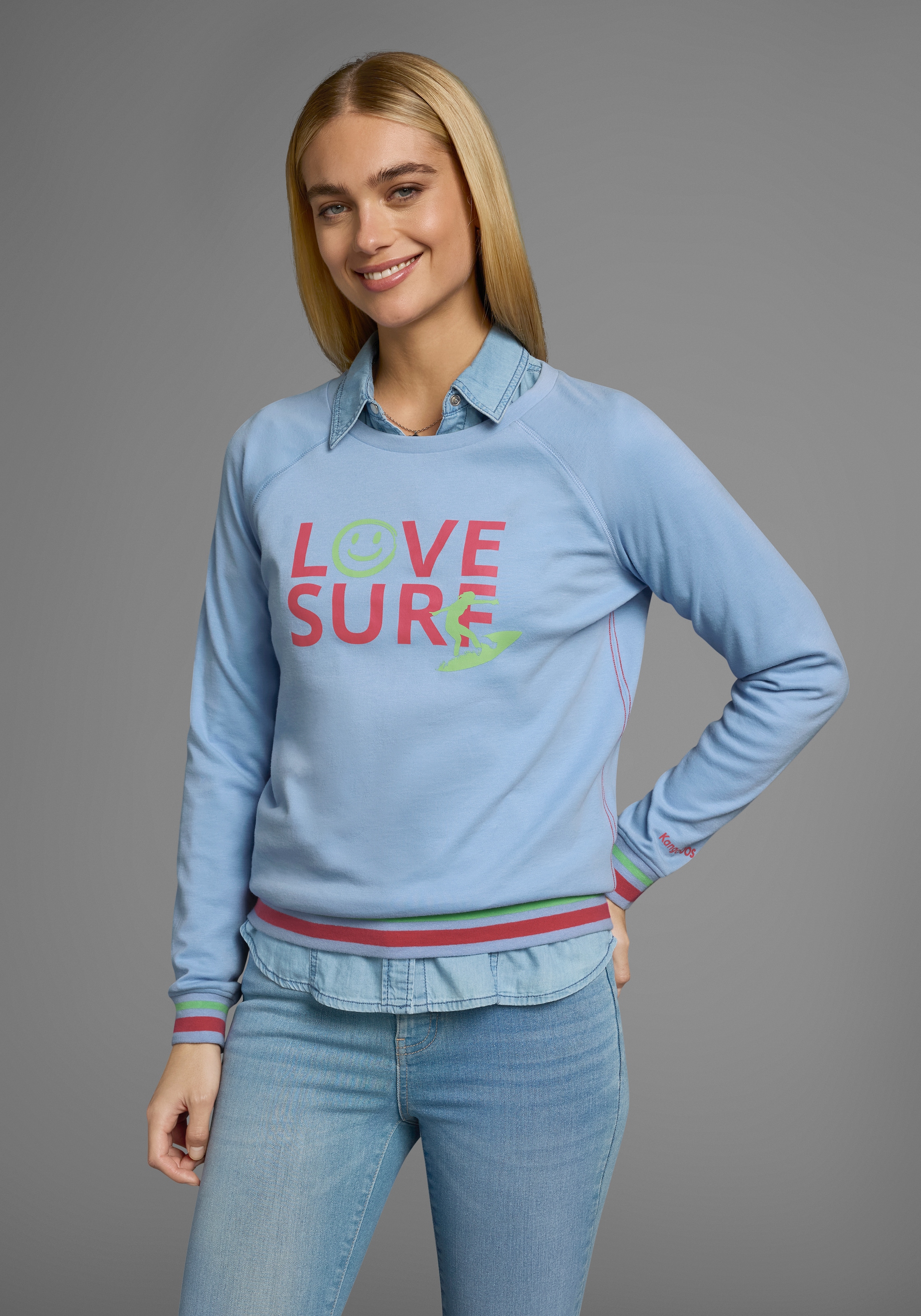 KangaROOS Sweatshirt, Rundhals und Print