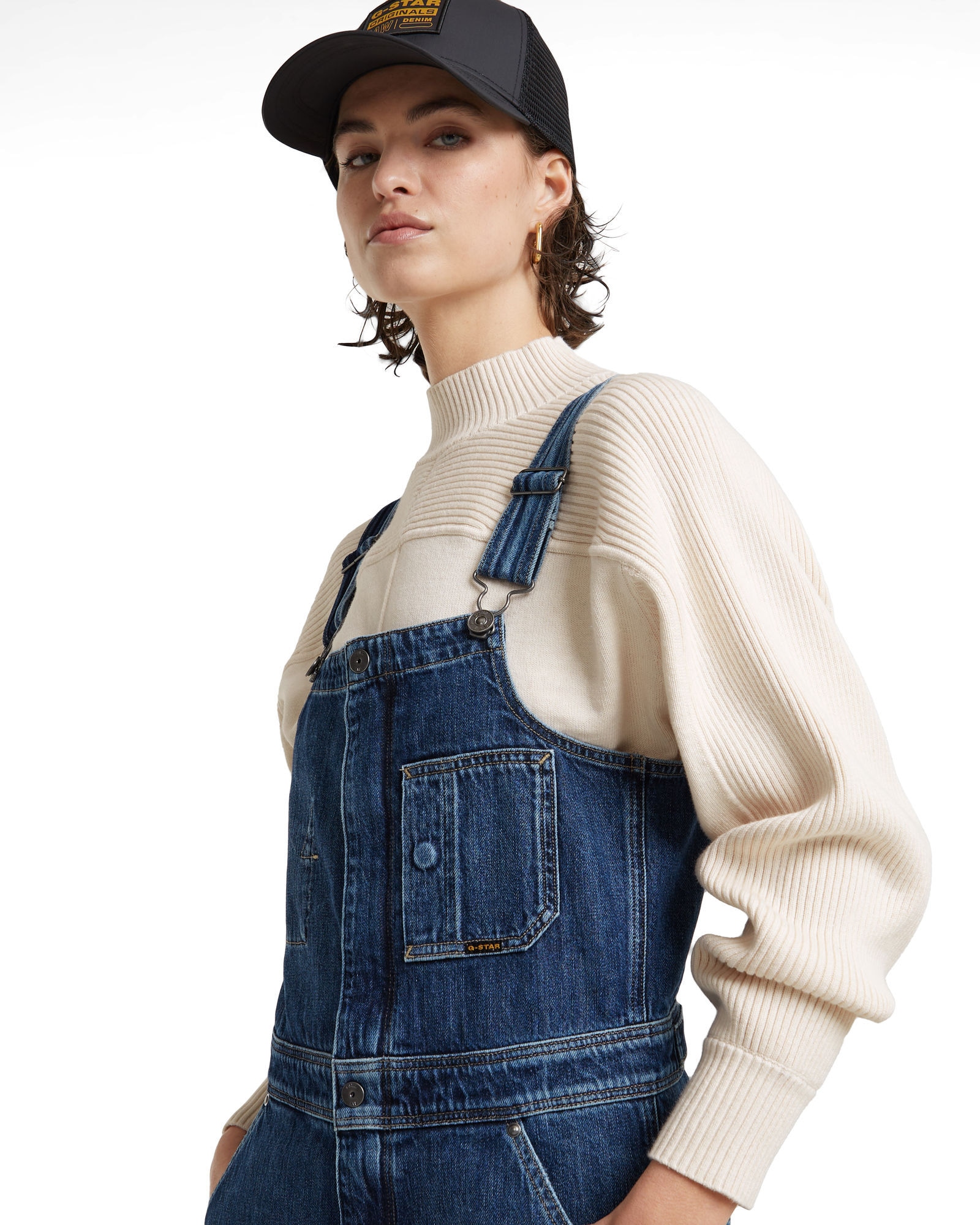 G-STAR Jumpsuit »Straight Leg Zip Latzhose«