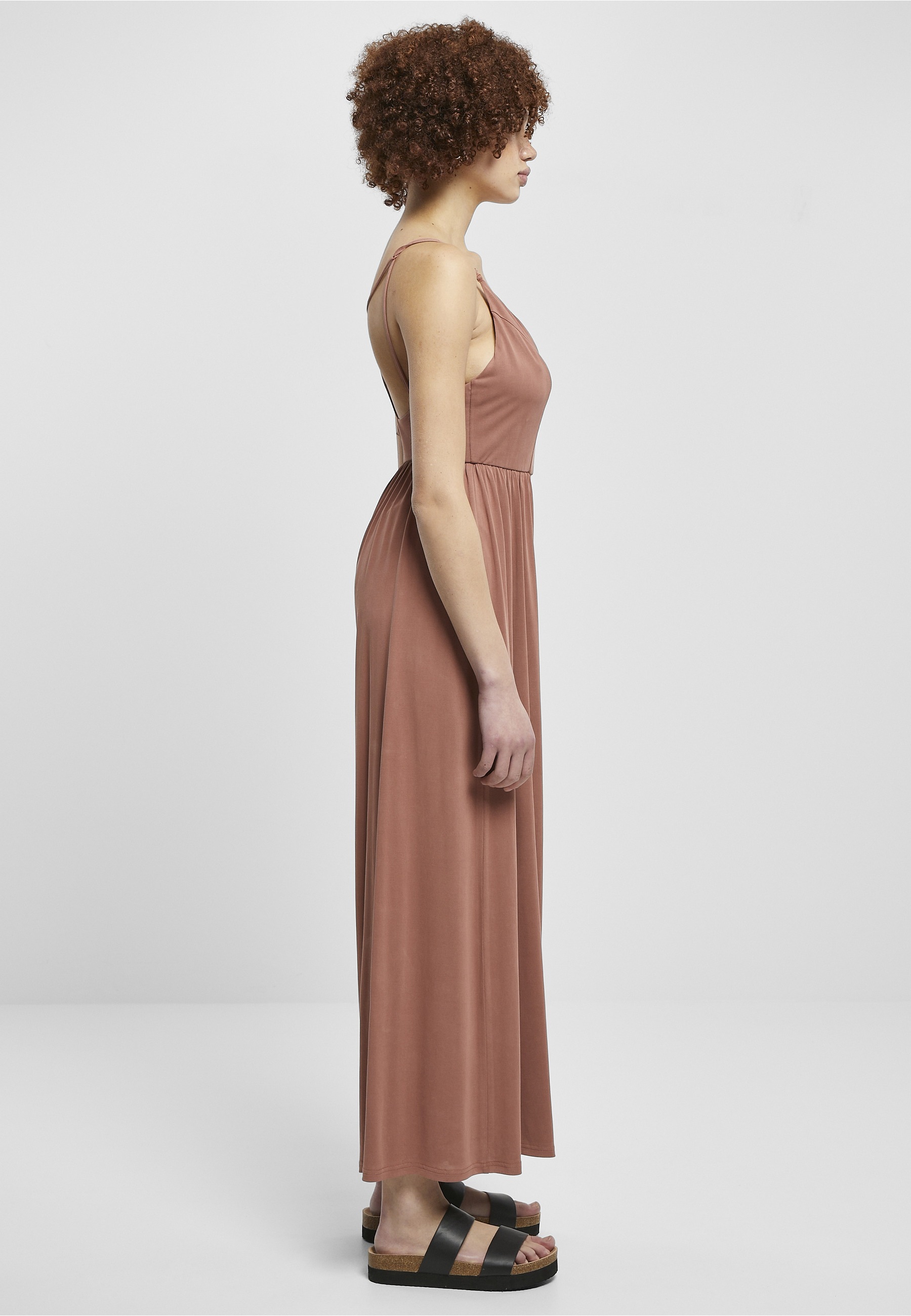 URBAN CLASSICS Jumpsuit »Urban Classics Damen Ladies Modal Spaghetti Jumpsuit« 1 Stk.