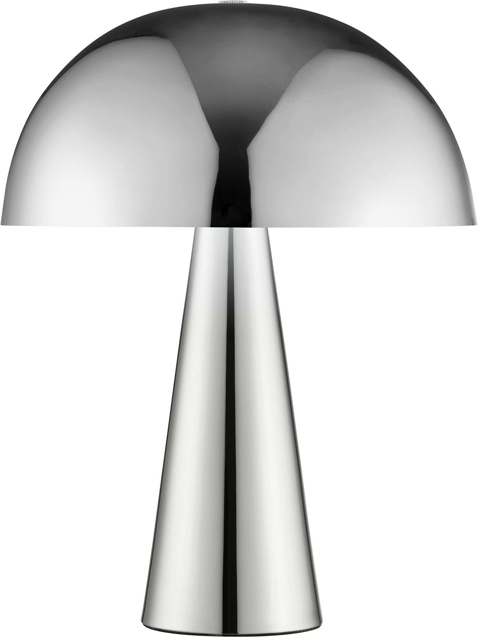 Brilliant Tischleuchte »Sigrun« E14 1 Stk. Pilz Tischleuchte, 33 cm, Ø 25 cm, E14, max. 20 W, Metall, chromfarben