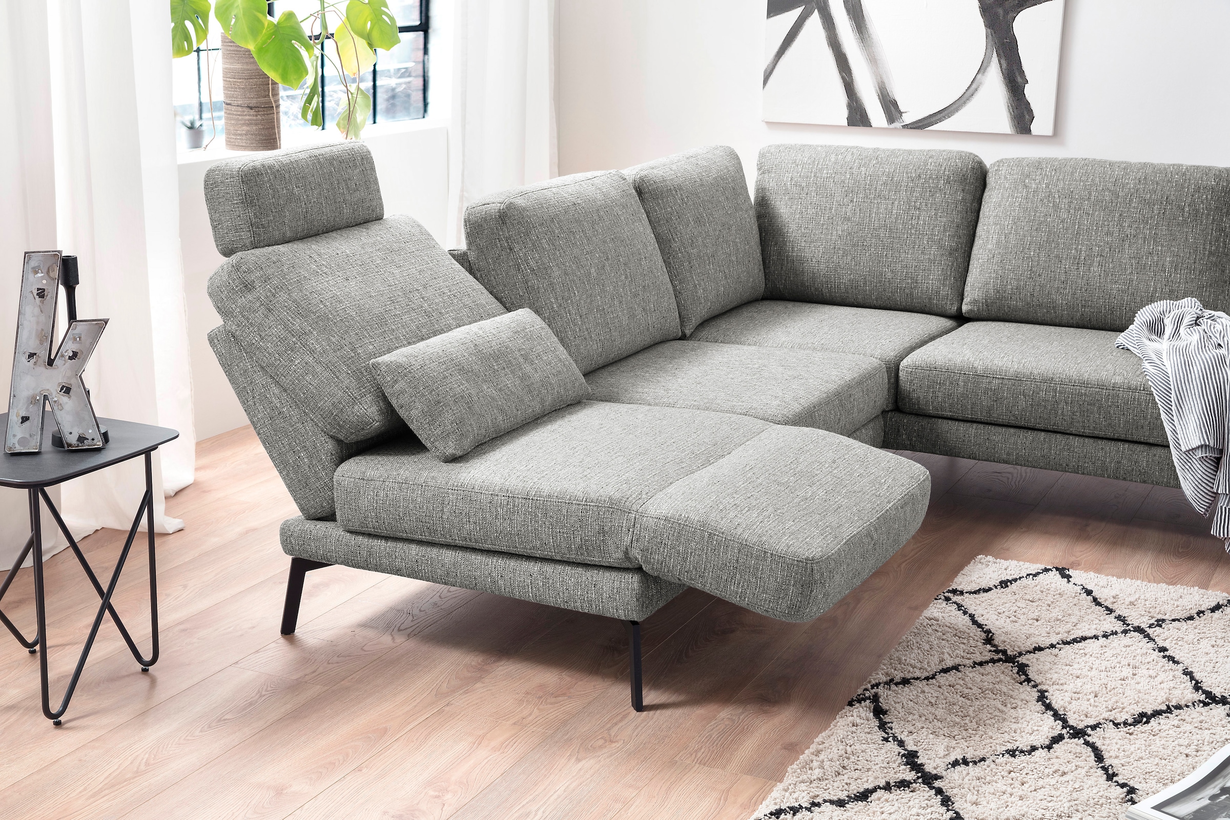 3C Candy Ecksofa »Kairo Multifunktion-Sofa, bequem und viele Komfortfunktionen, L-Form«, inklusive Drehsitz-, Armlehnen- und Rückenverstellung